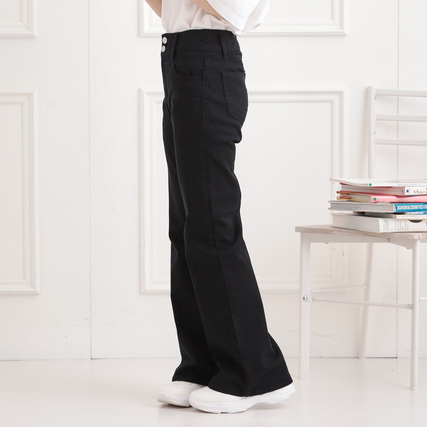 PINK-latte「セミフレアデニムパンツ」|その他|