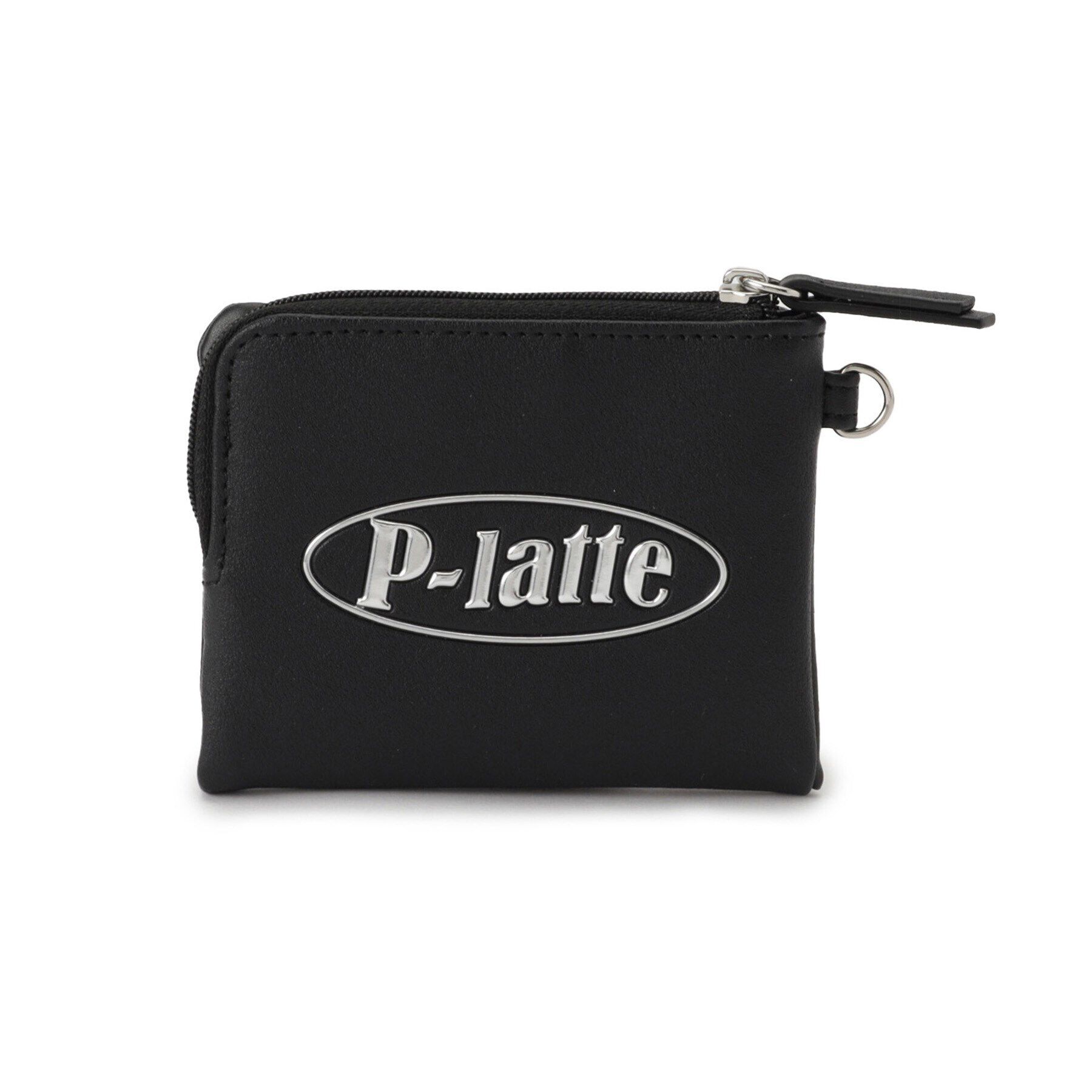 PINK-latte「オーバルロゴ財布」|財布|ブラック(019)