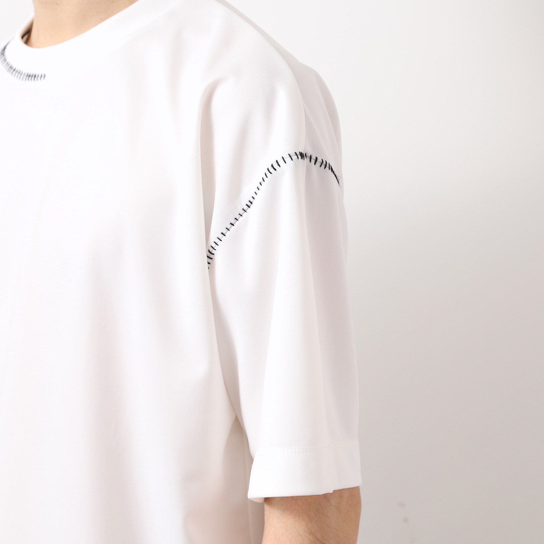 THE SHOP TK「ブランケットステッチ半袖Tシャツ」|Tシャツ・カットソー|