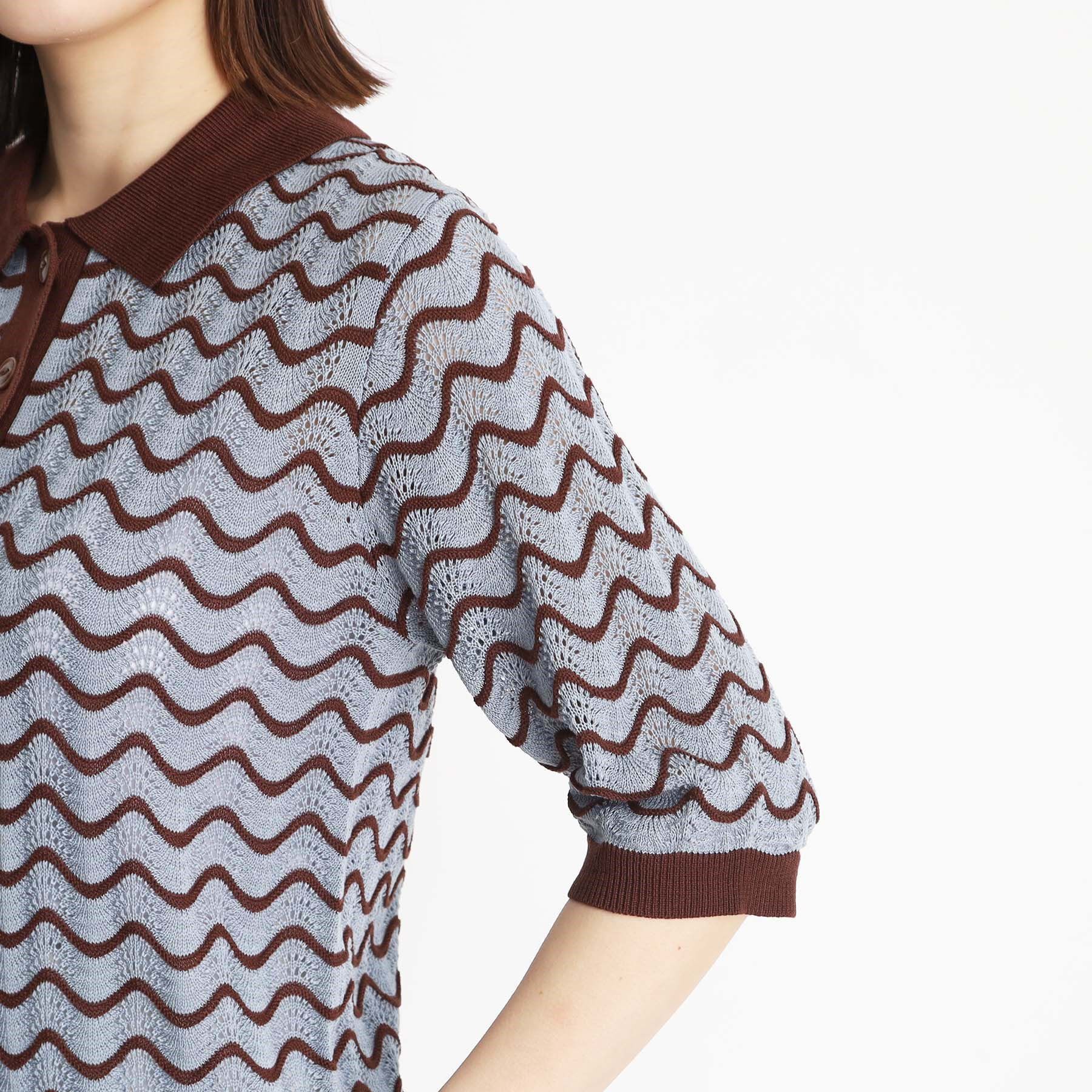 THE SHOP TK「ニットポロシャツ【洗濯機/アソート展開】」|ニット・セーター|