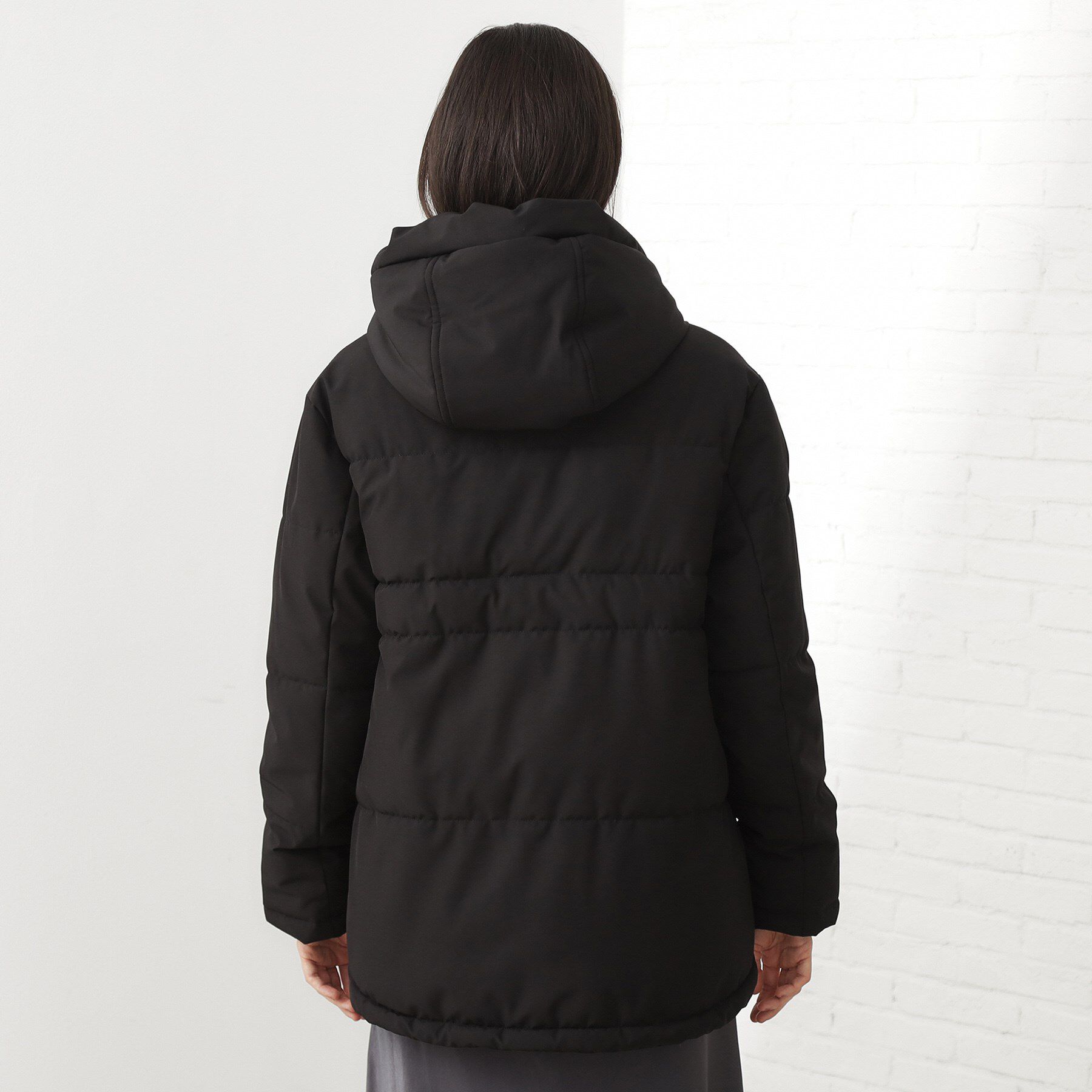 THE SHOP TK「【すっきり見えシルエット】上品ふわもこ中綿ブルゾン」|ダウン|