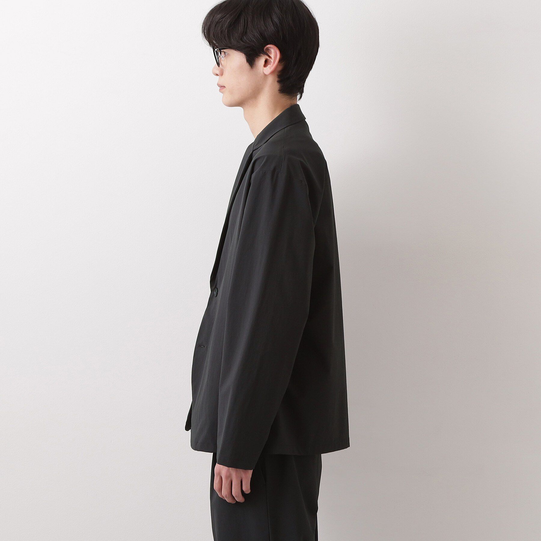 THE SHOP TK「《KURO》コーデュラナイロン ジャケット セットアップ可／防シワ／撥水／ストレッチ」|テーラードジャケット|