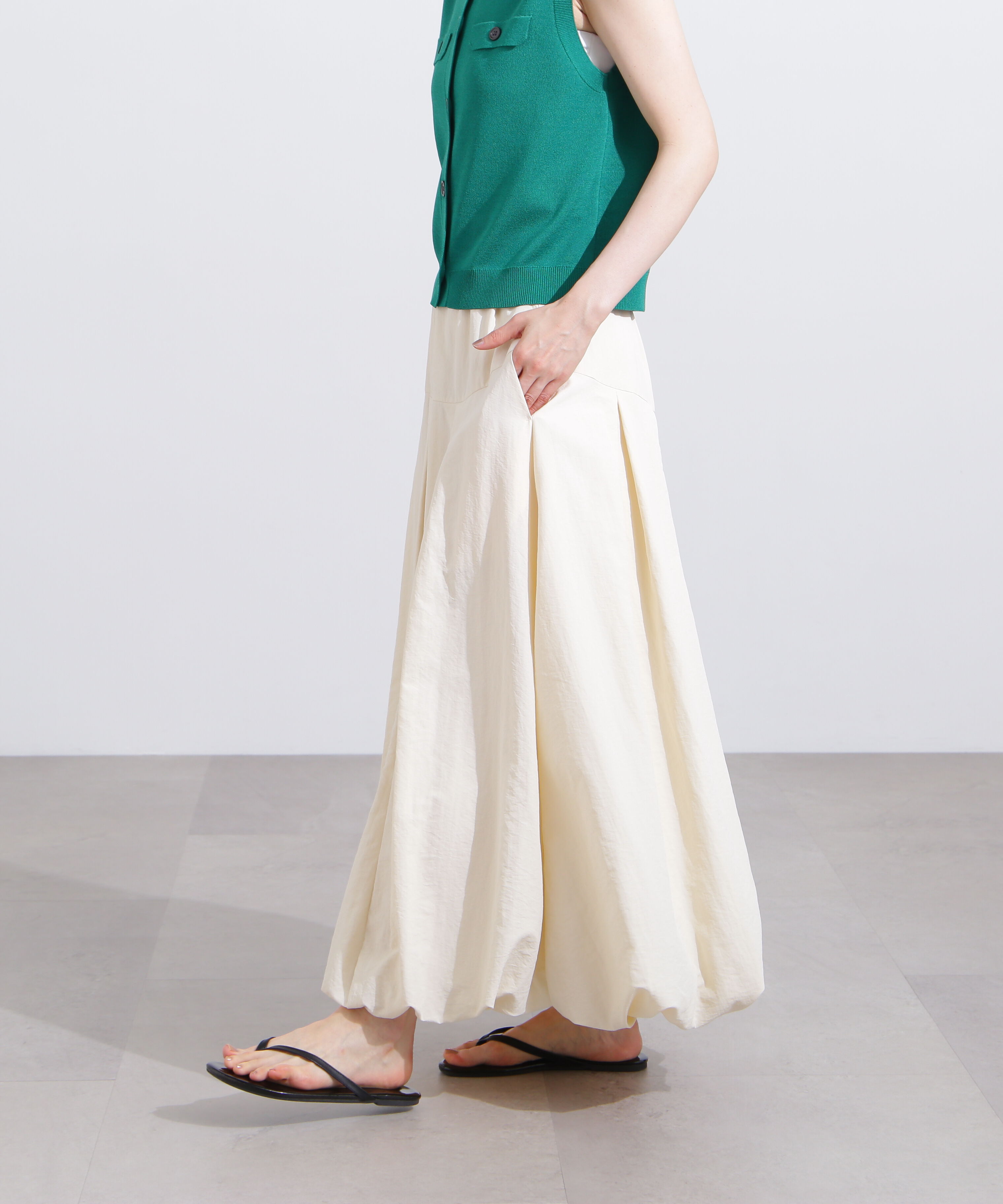  「切替タックバルーンスカート」|スカート|