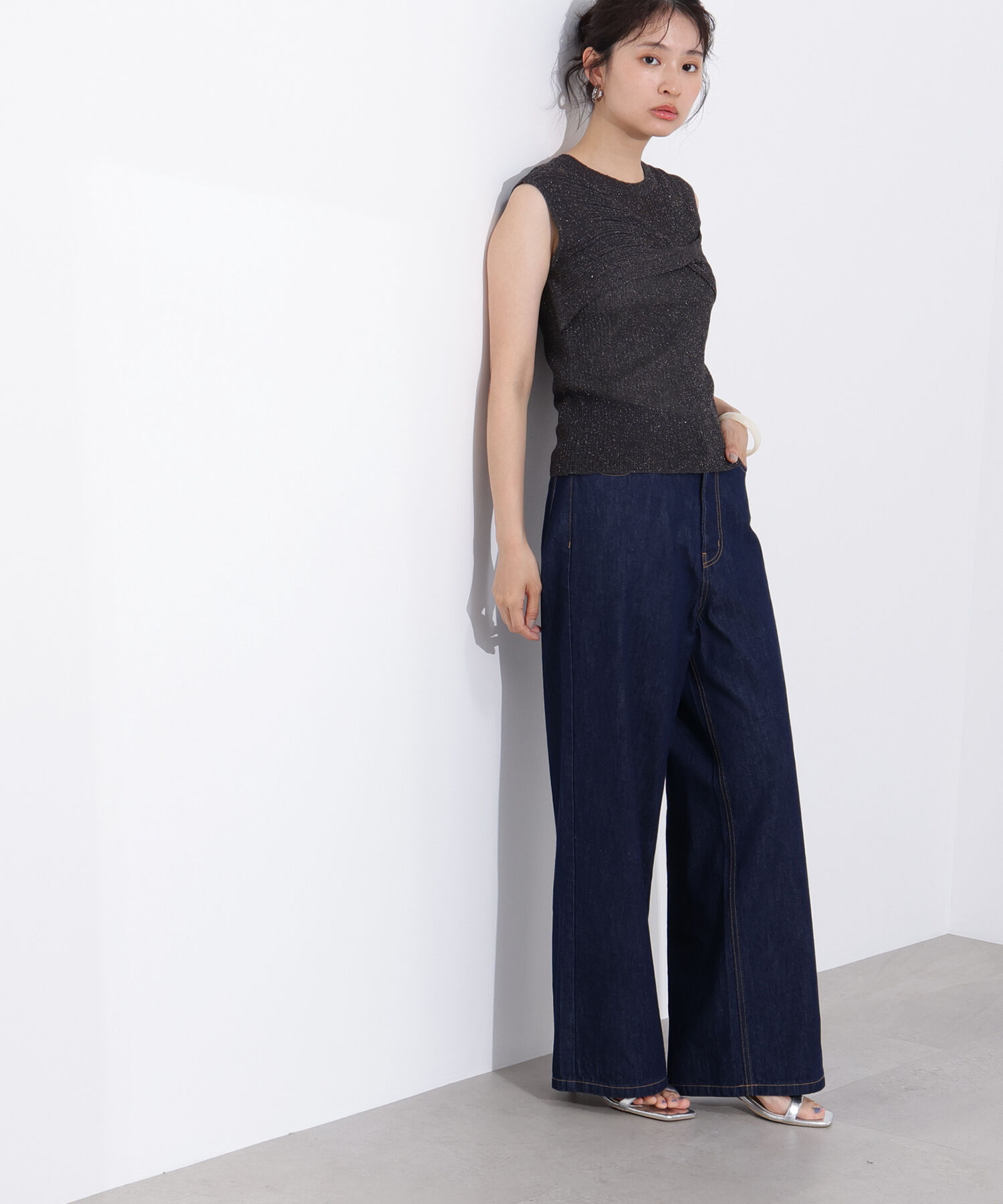  「フロントツイストリブニット」|ニット・セーター|