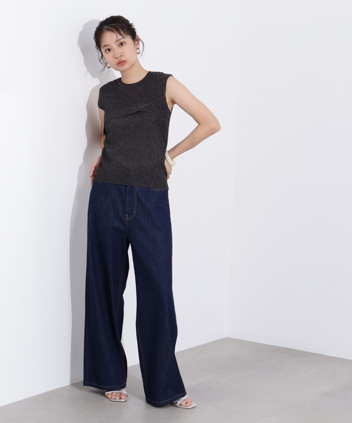  「フロントツイストリブニット」|ニット・セーター|