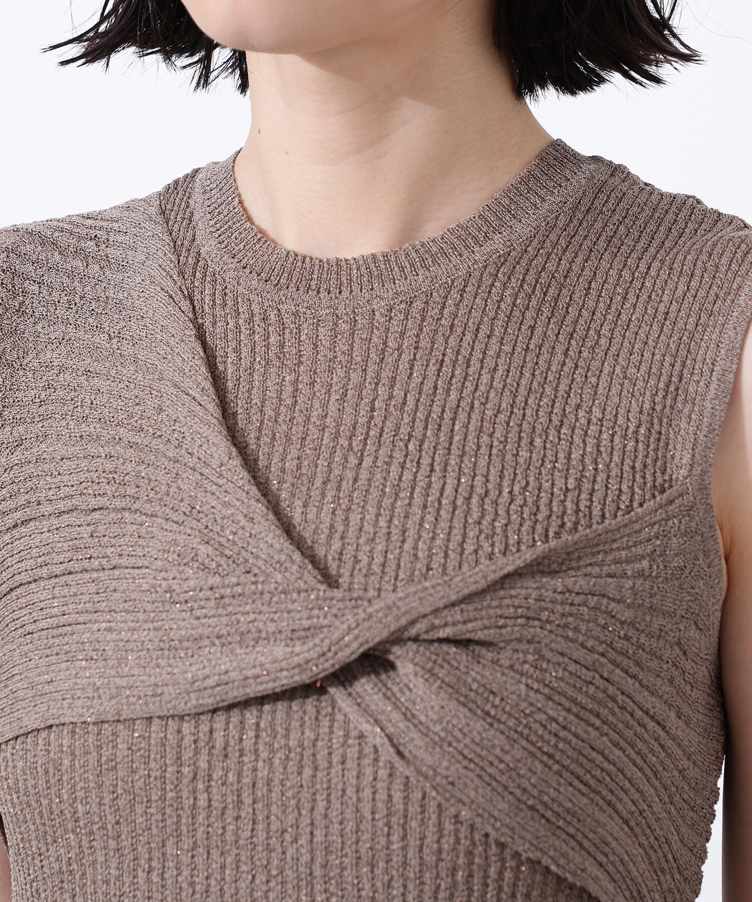  「フロントツイストリブニット」|ニット・セーター|