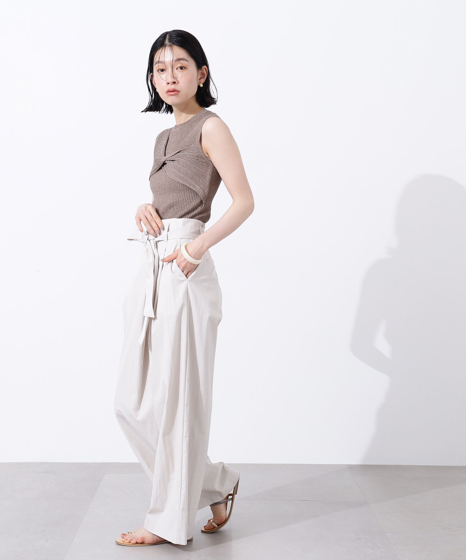  「フロントツイストリブニット」|ニット・セーター|