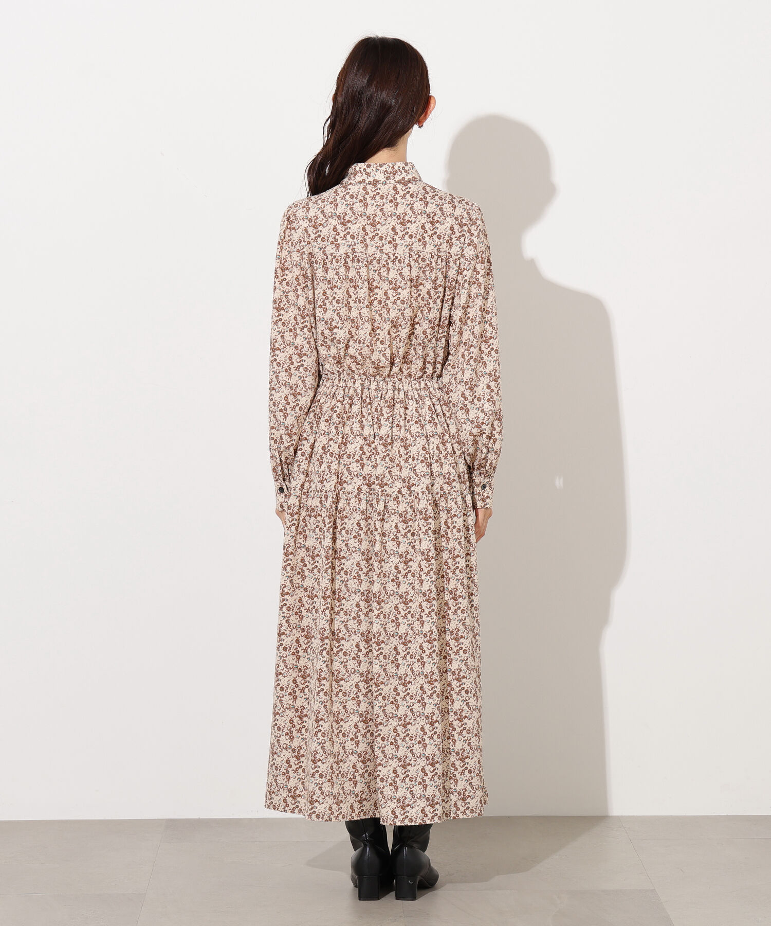  「ヴィンテージフラワーシャツワンピース」|ワンピース|