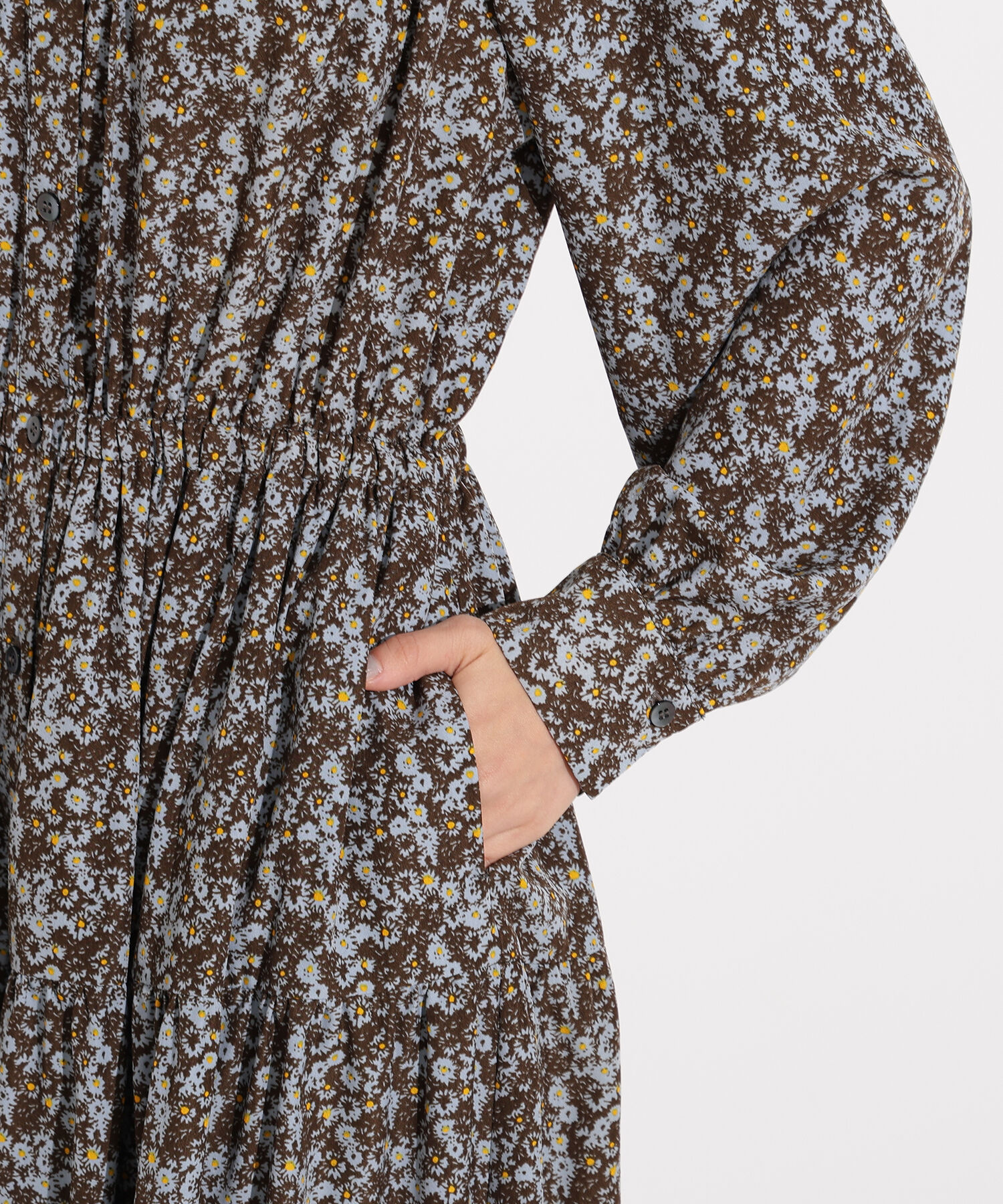  「ヴィンテージフラワーシャツワンピース」|ワンピース|