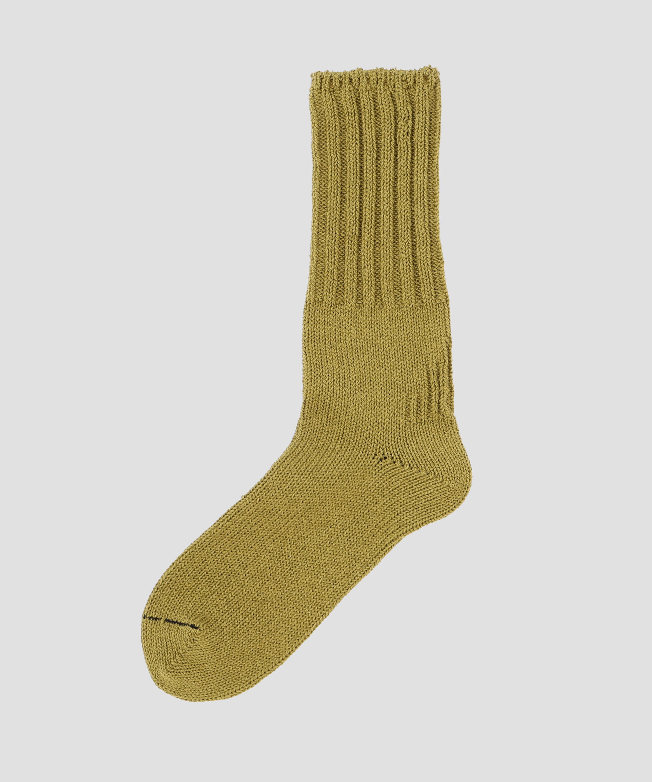 MHL.「RECYCLED COTTON RIB SOCKS」|ソックス|LEMON GRASS1