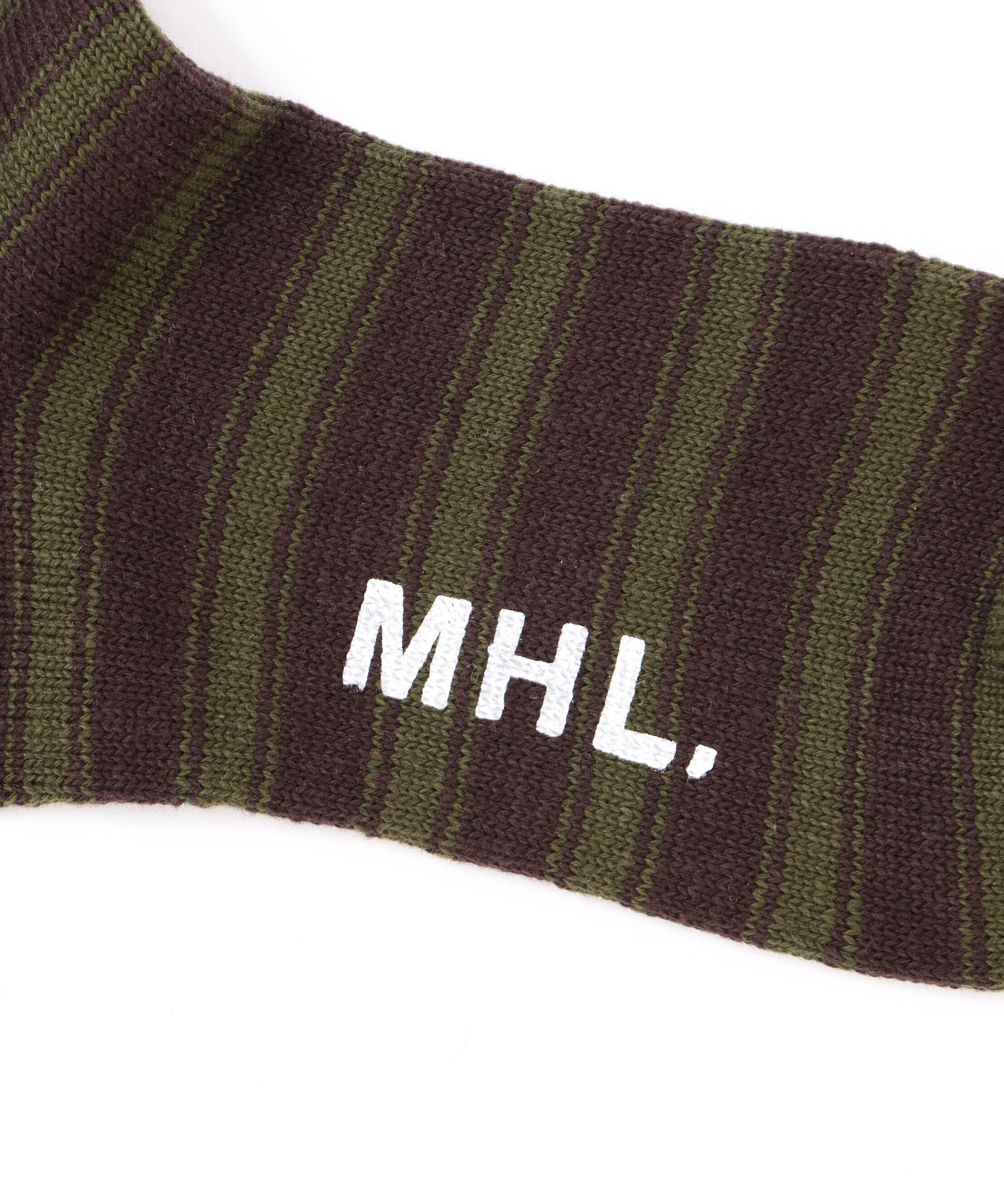 MHL.「NARROW STRIPE COTTON SOCKS」|ソックス|