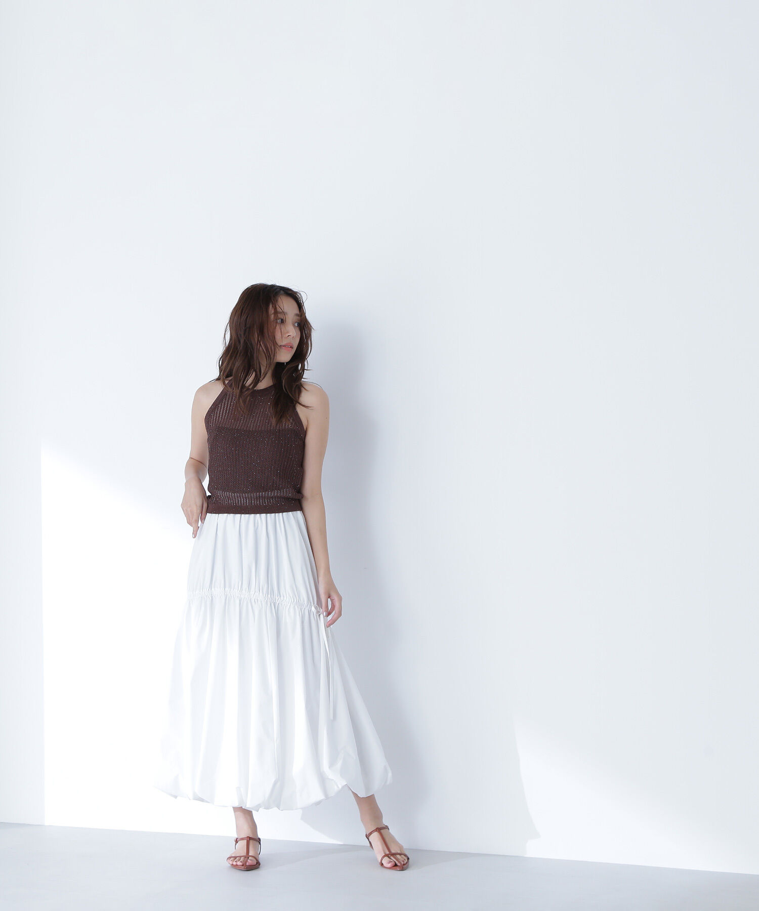  「タフタギャザーバルーンスカート」|スカート|