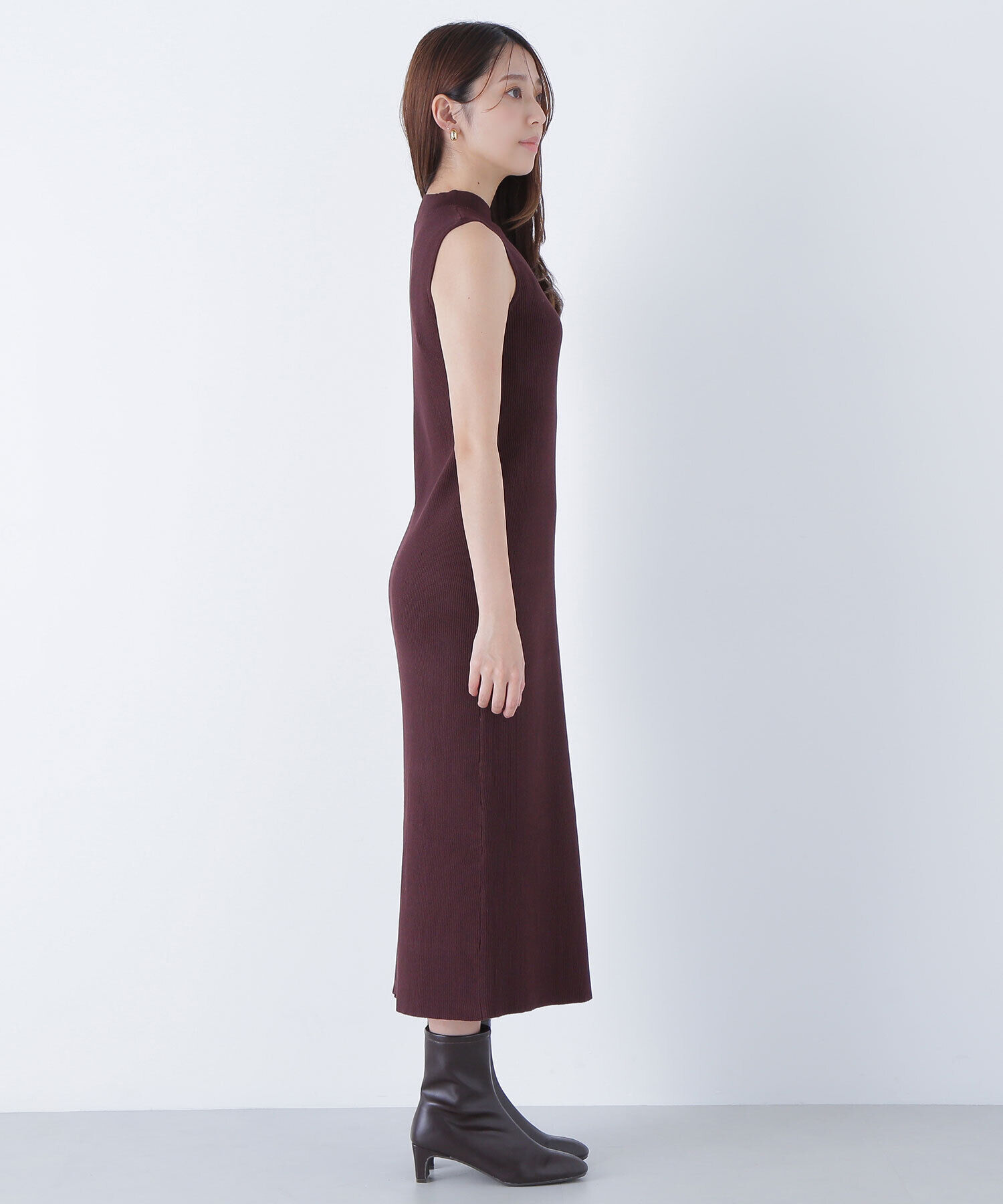  「フィルムラメカーデセットニットワンピース」|ワンピース|