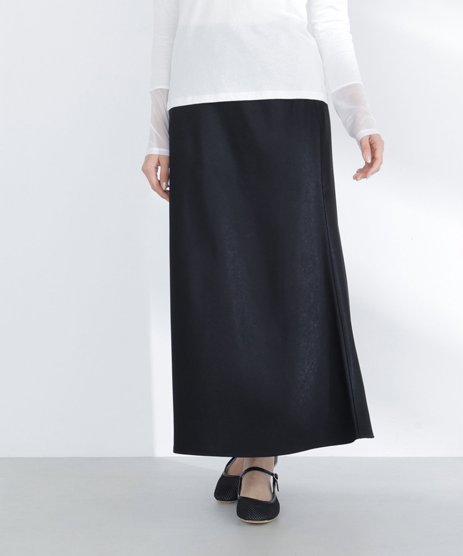  「バイアスサテンナロースカート」|スカート|