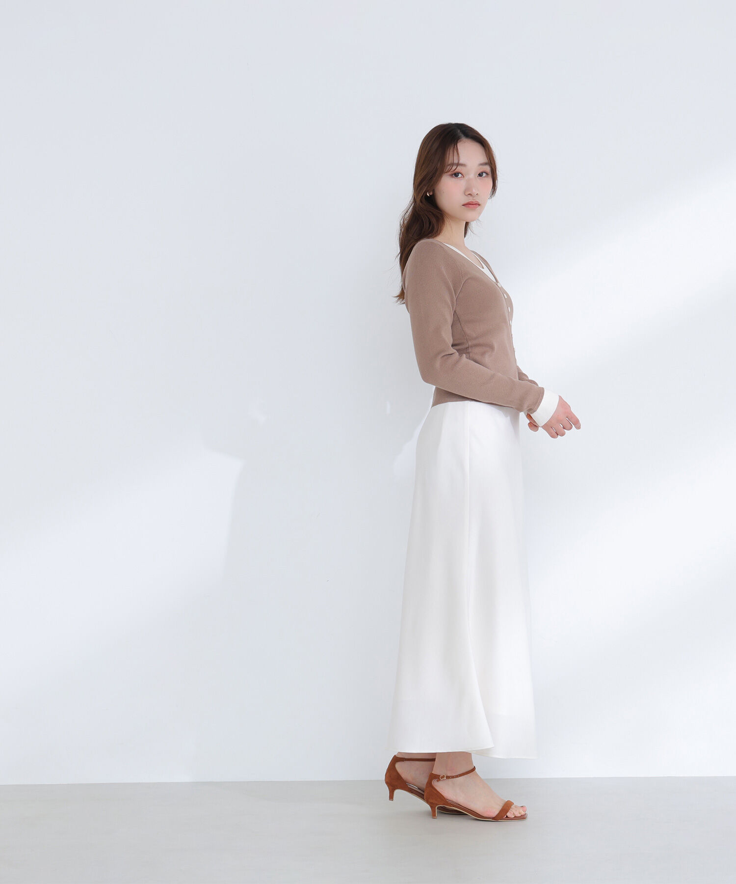  「バイアスサテンナロースカート」|スカート|