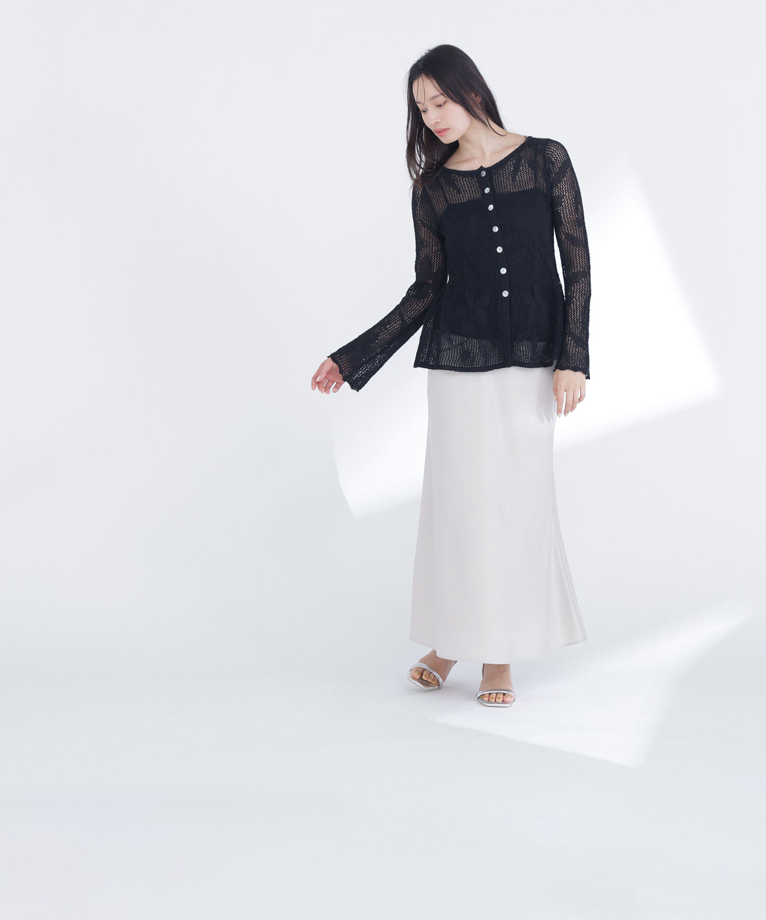  「バイアスサテンナロースカート」|スカート|