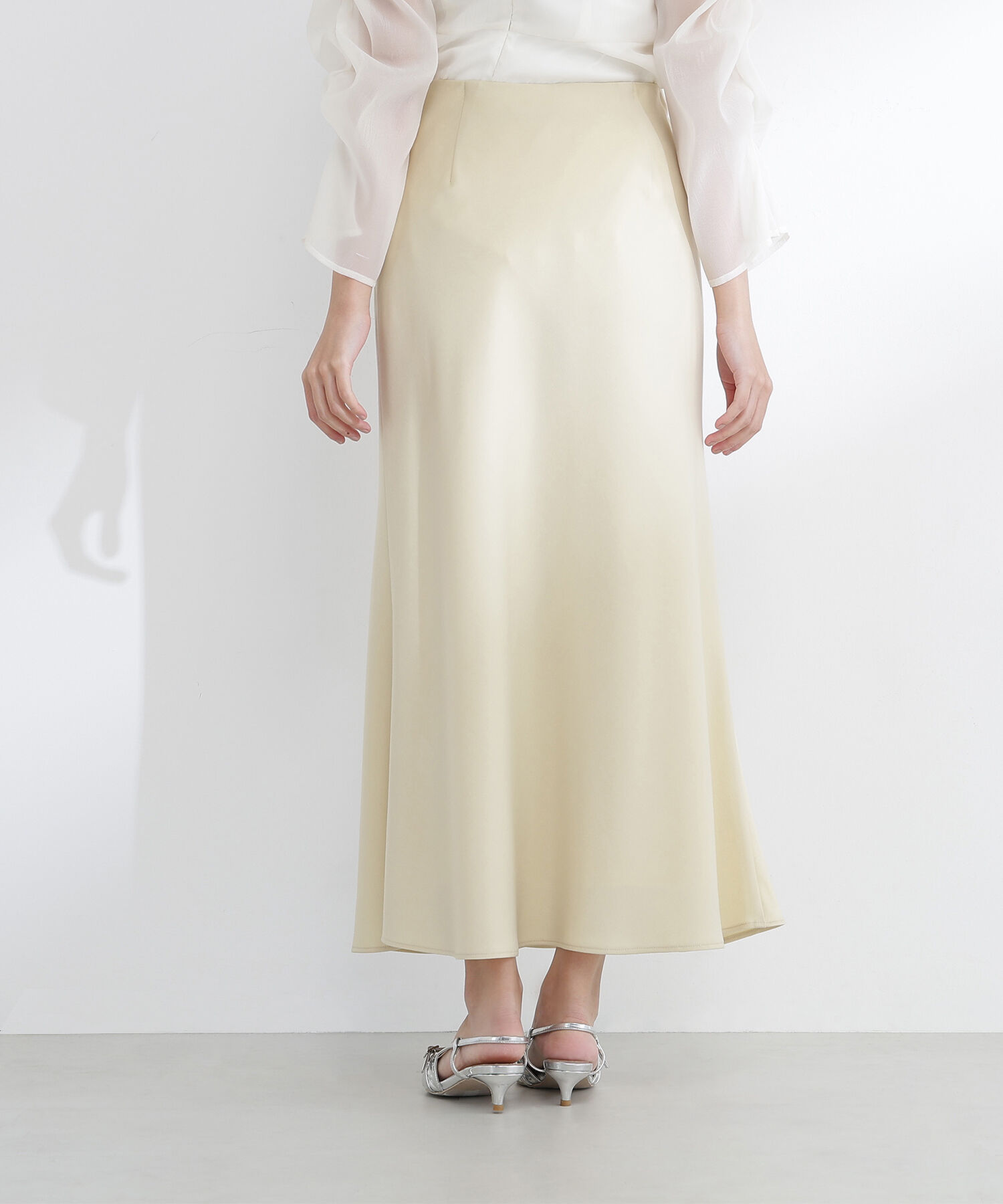  「バイアスサテンナロースカート」|スカート|