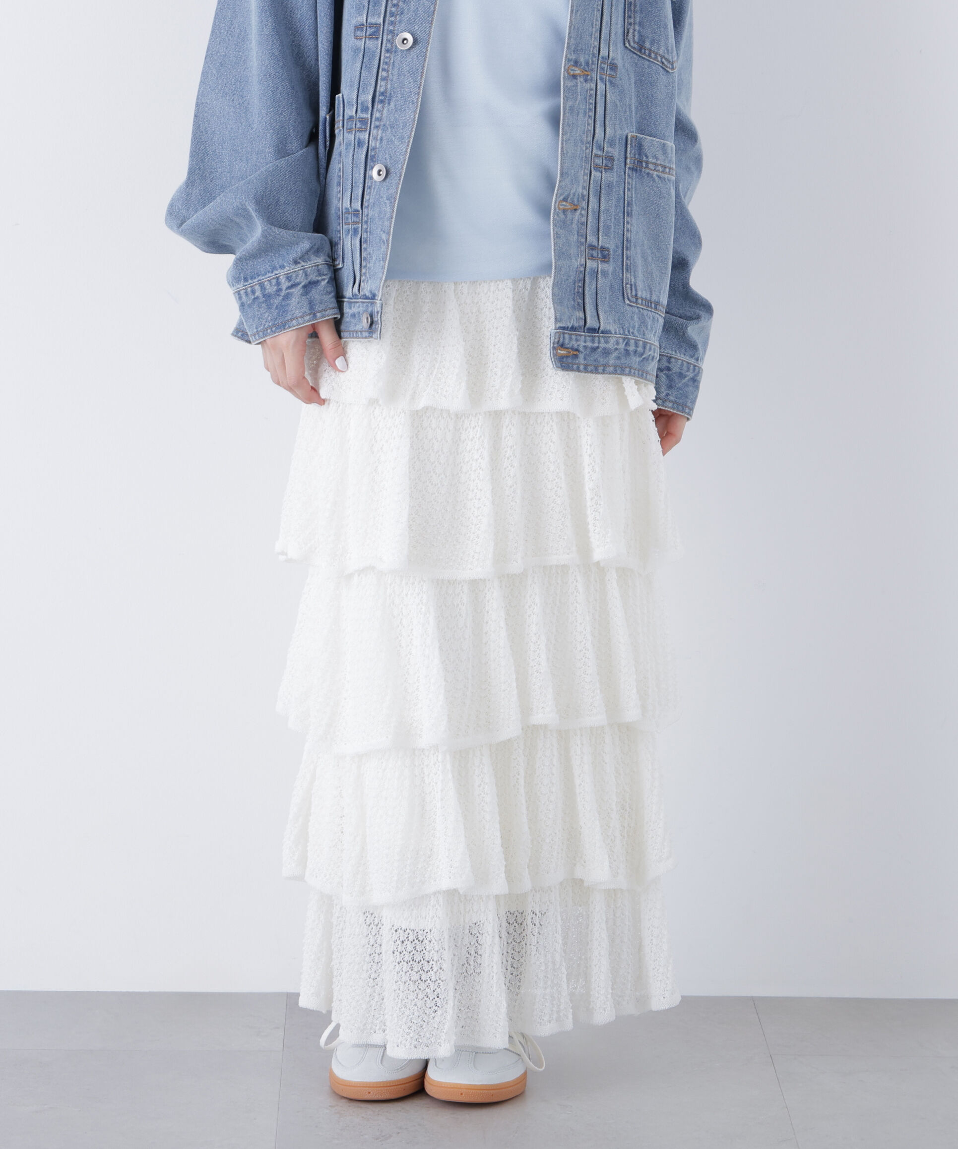  「〈N.〉ティアードニットスカート」|スカート|