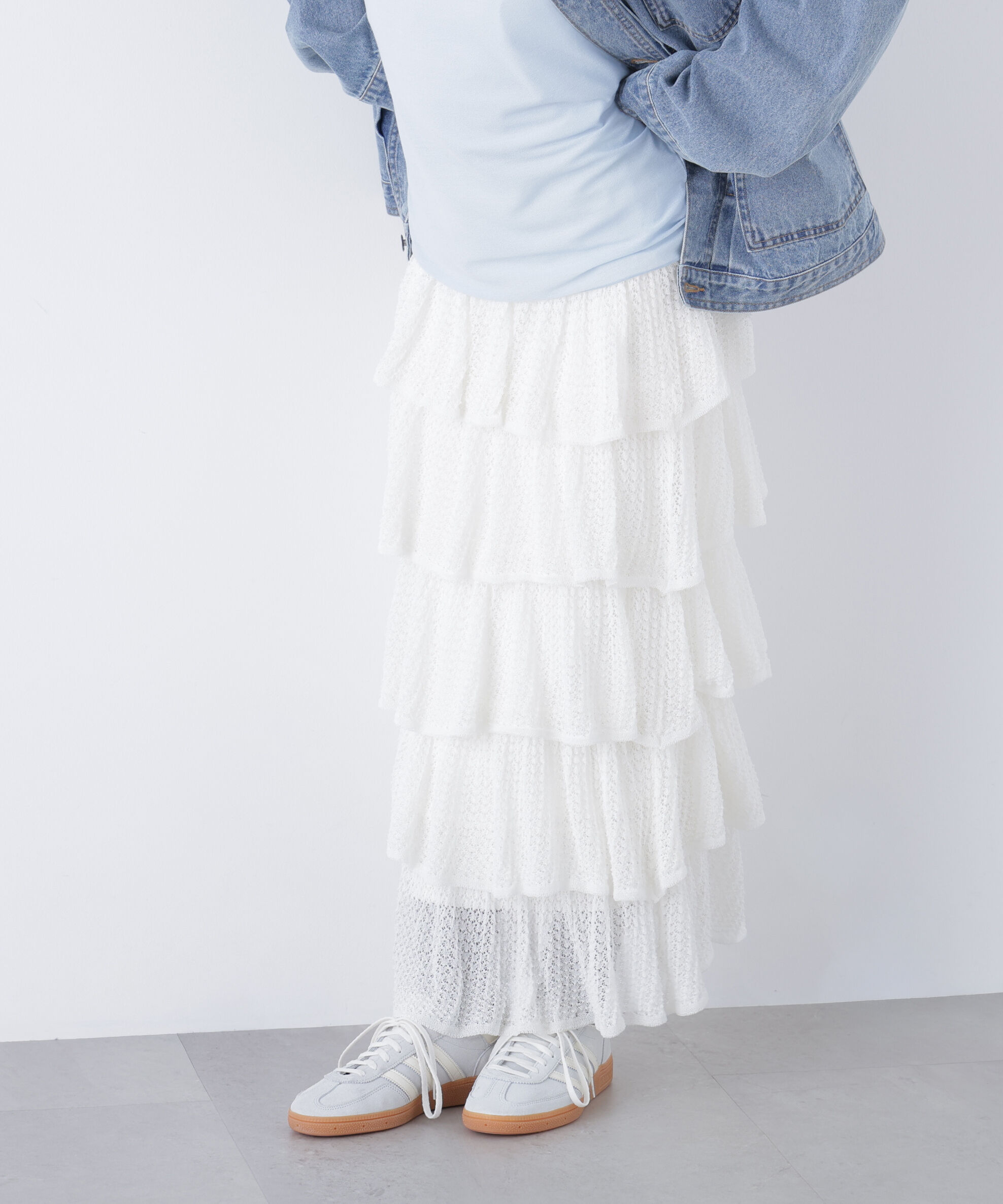  「〈N.〉ティアードニットスカート」|スカート|