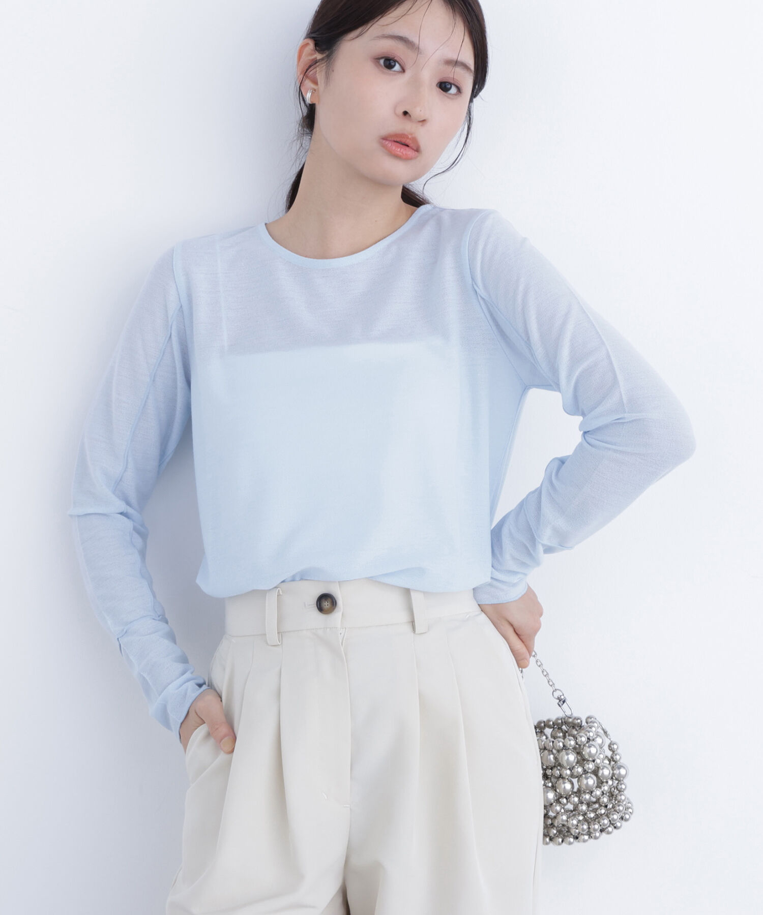  「〈N.〉シアーメロウカットソー」|Tシャツ・カットソー|