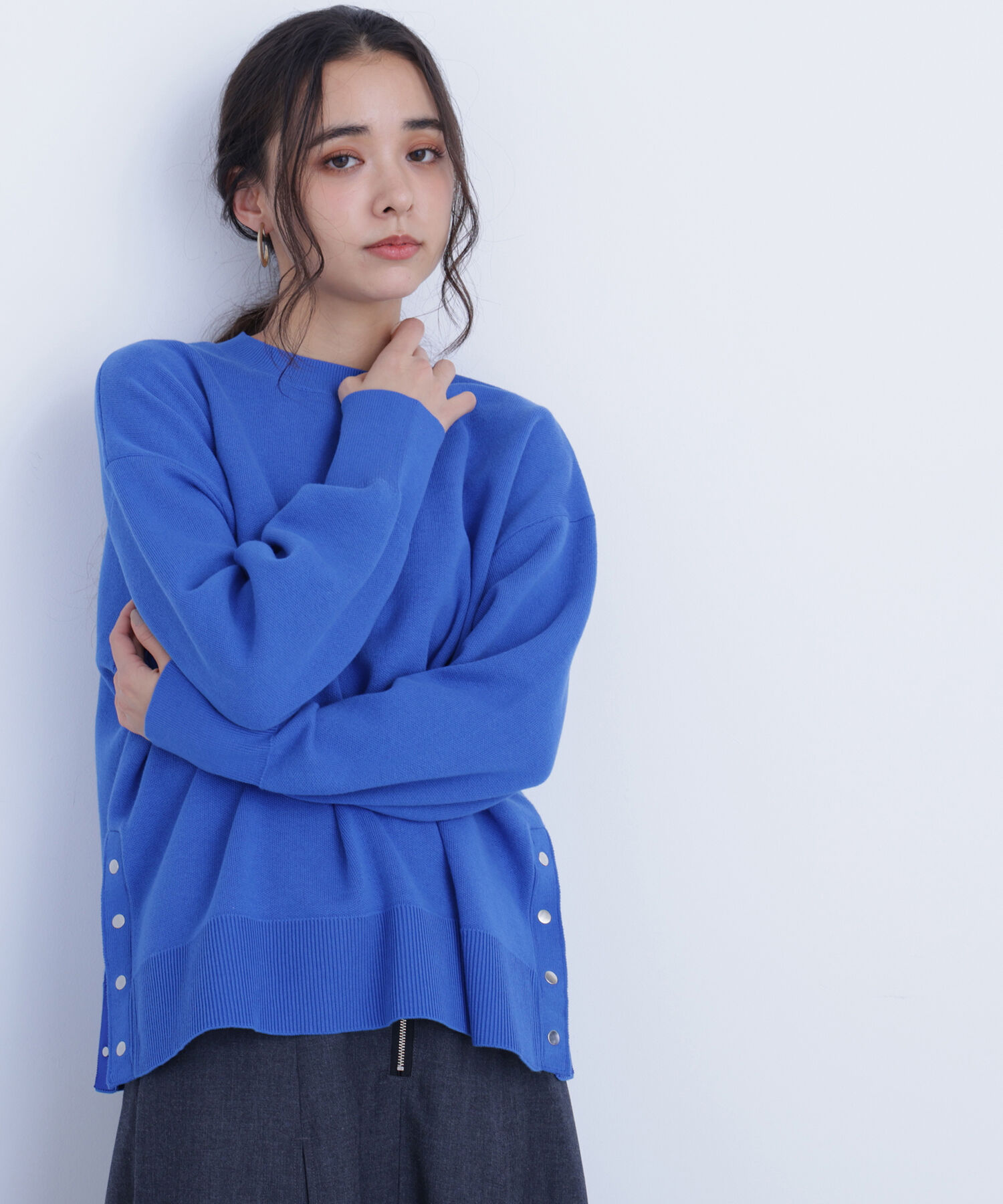  「〈N.〉サイドスリットボクシーニット」|ニット・セーター|