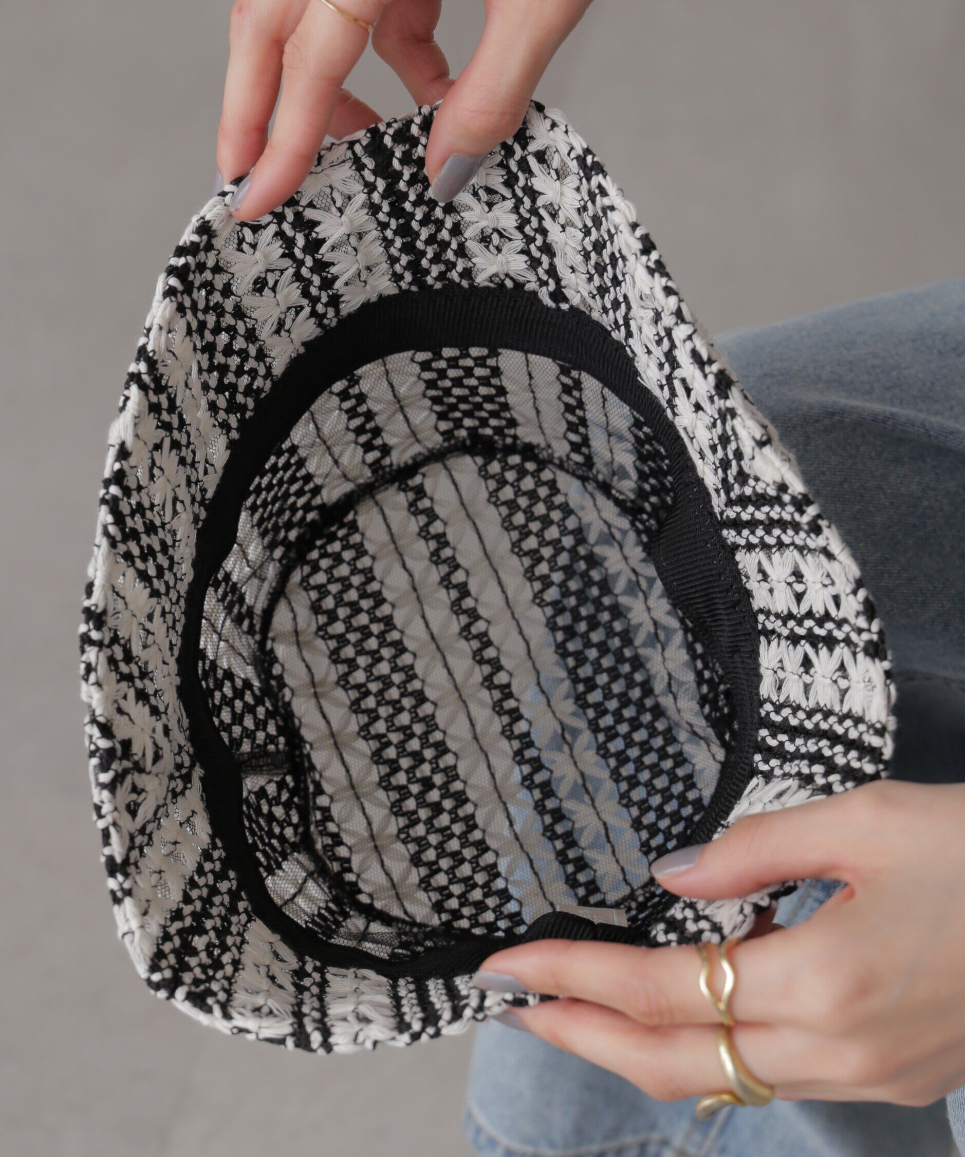  「レースダウンハット」|ソックス|