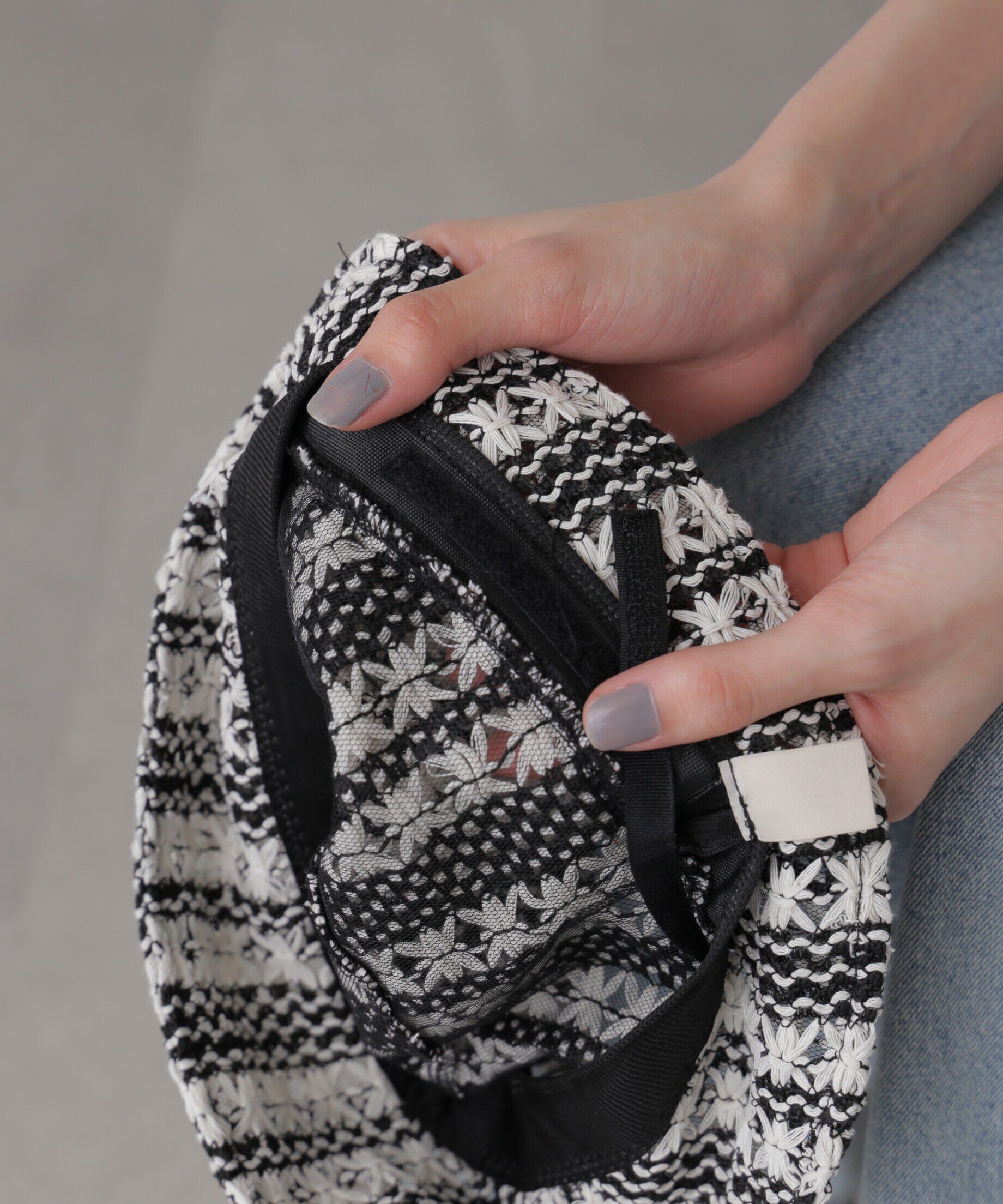  「レースダウンハット」|ソックス|