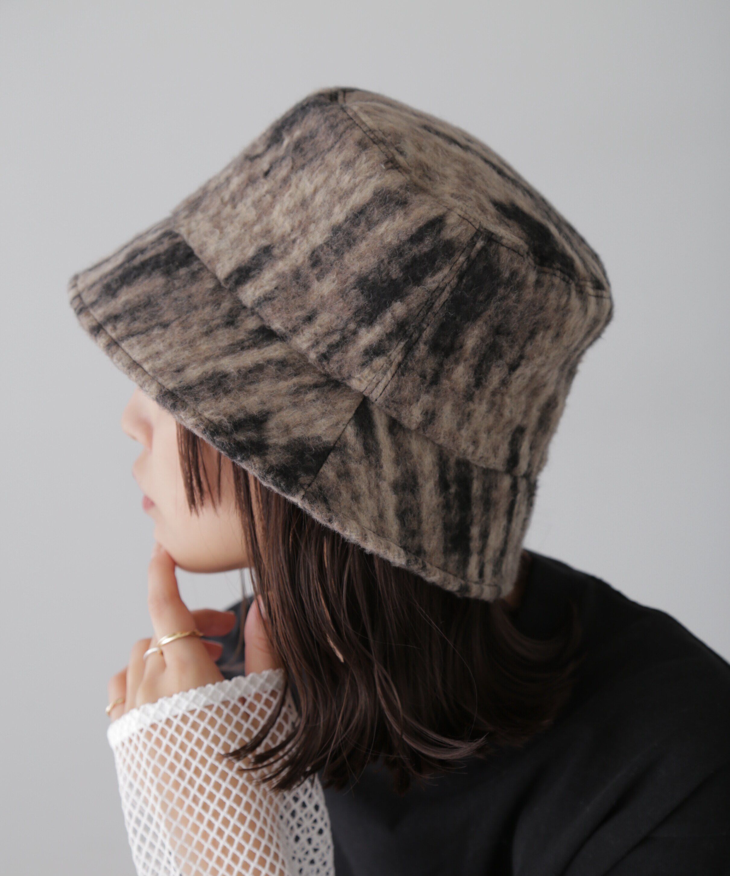  「ウッドライクシャギーバケット」|ソックス|