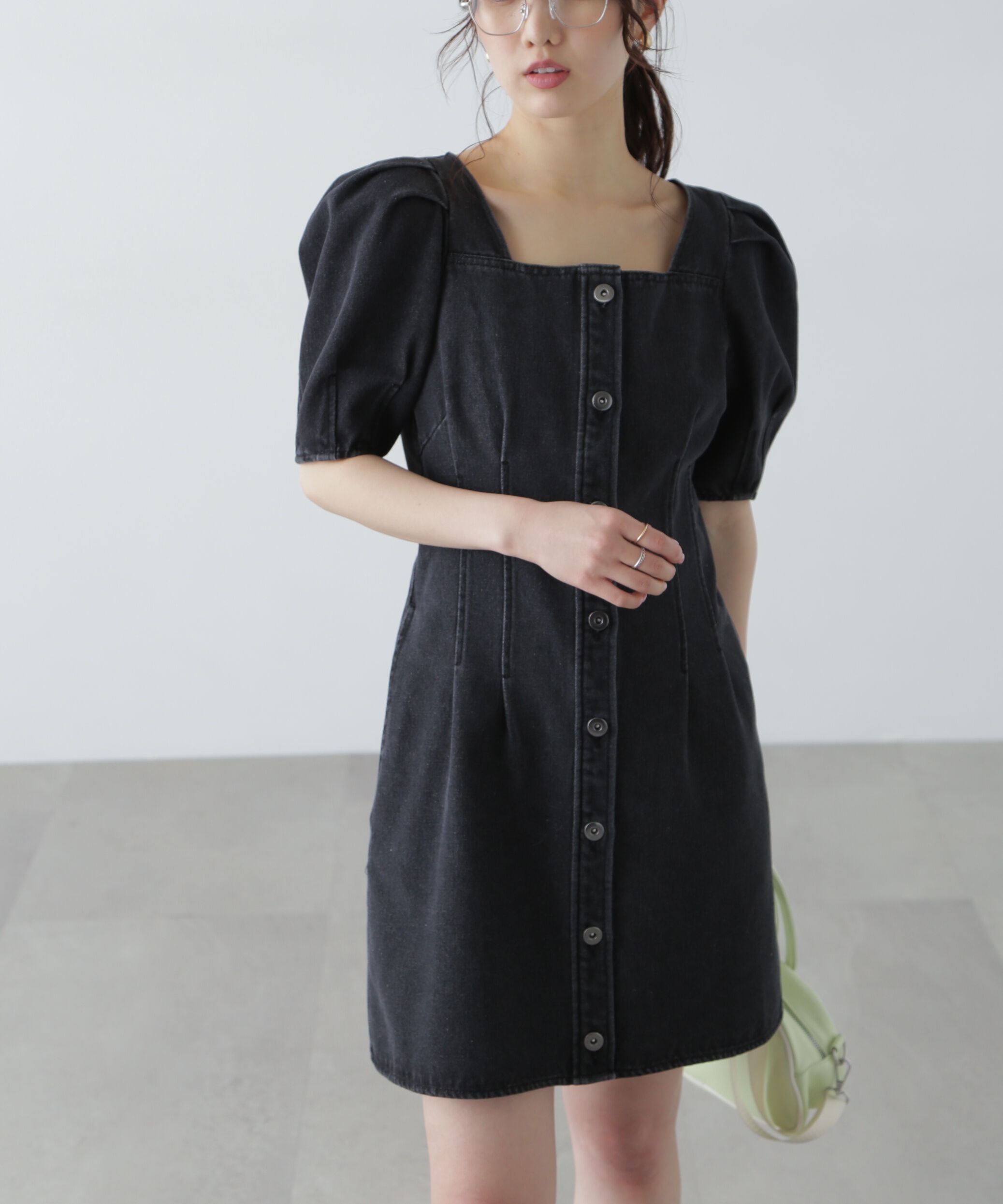  「デニムミニワンピース」|ワンピース|ブラックブリ 1