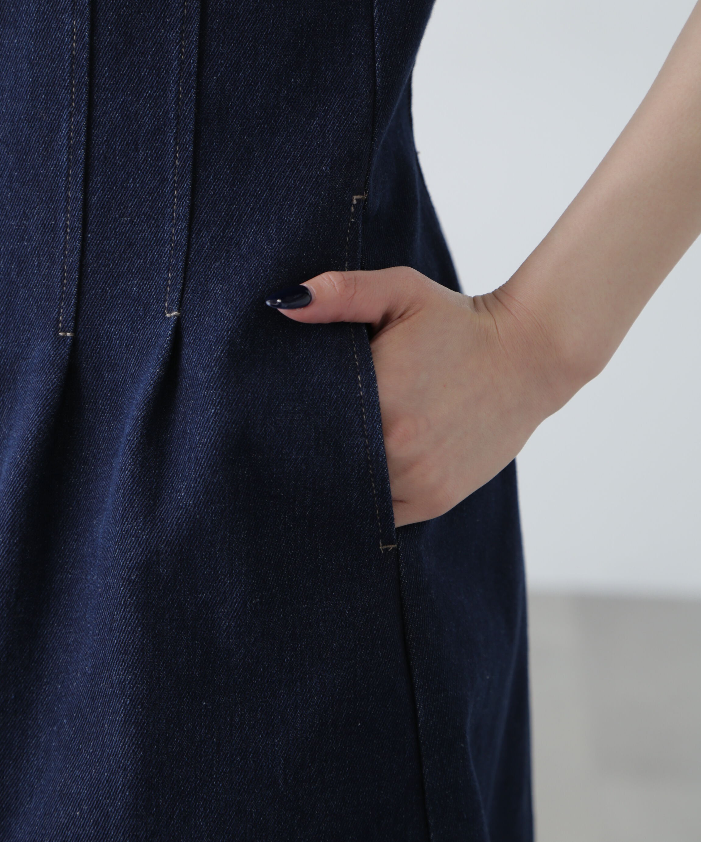  「デニムミニワンピース」|ワンピース|