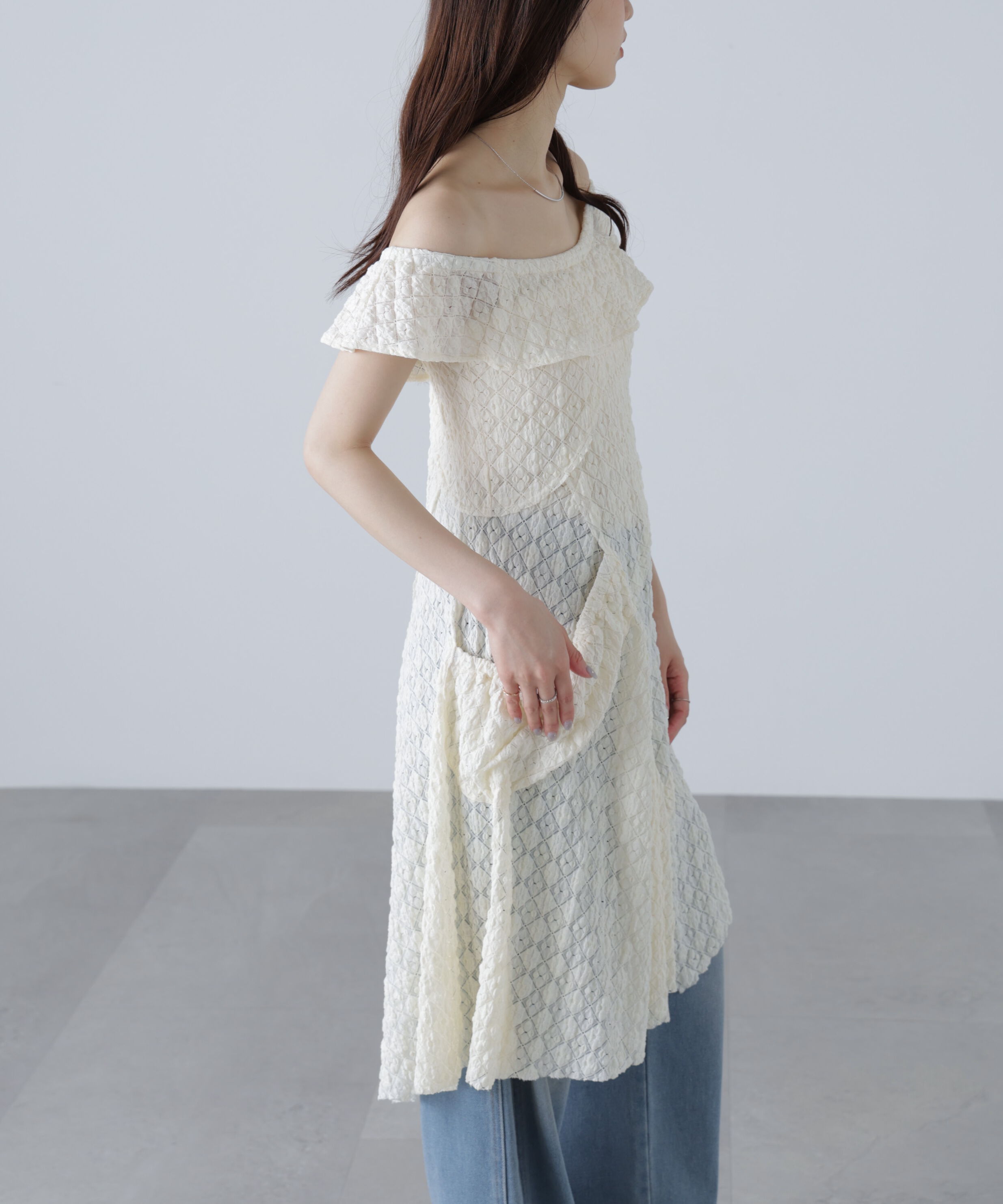  「イレヘムオフショルミニワンピース」|ワンピース|