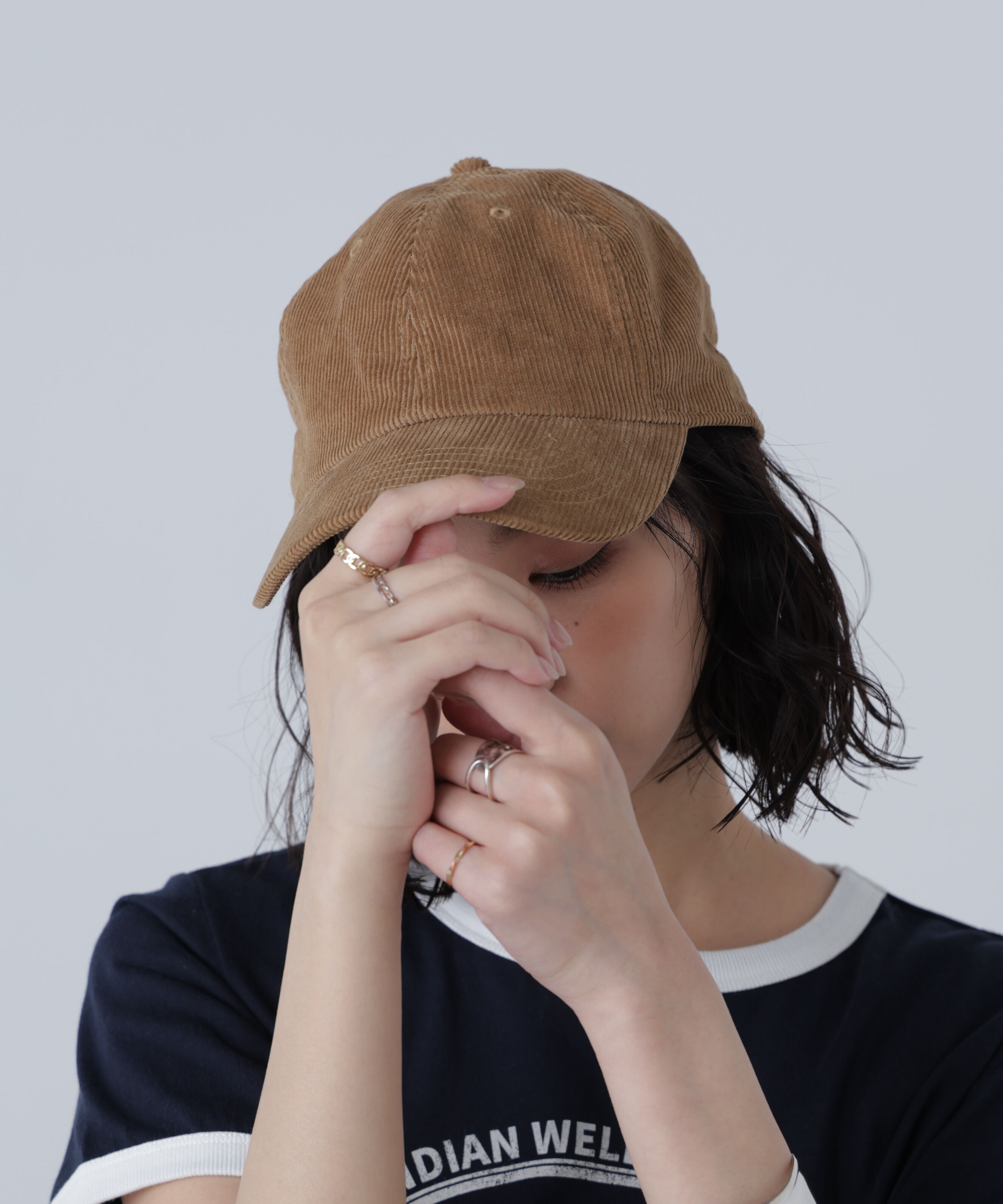  「〈NEWHATTAN〉コーデュロイキャップ」|ソックス|