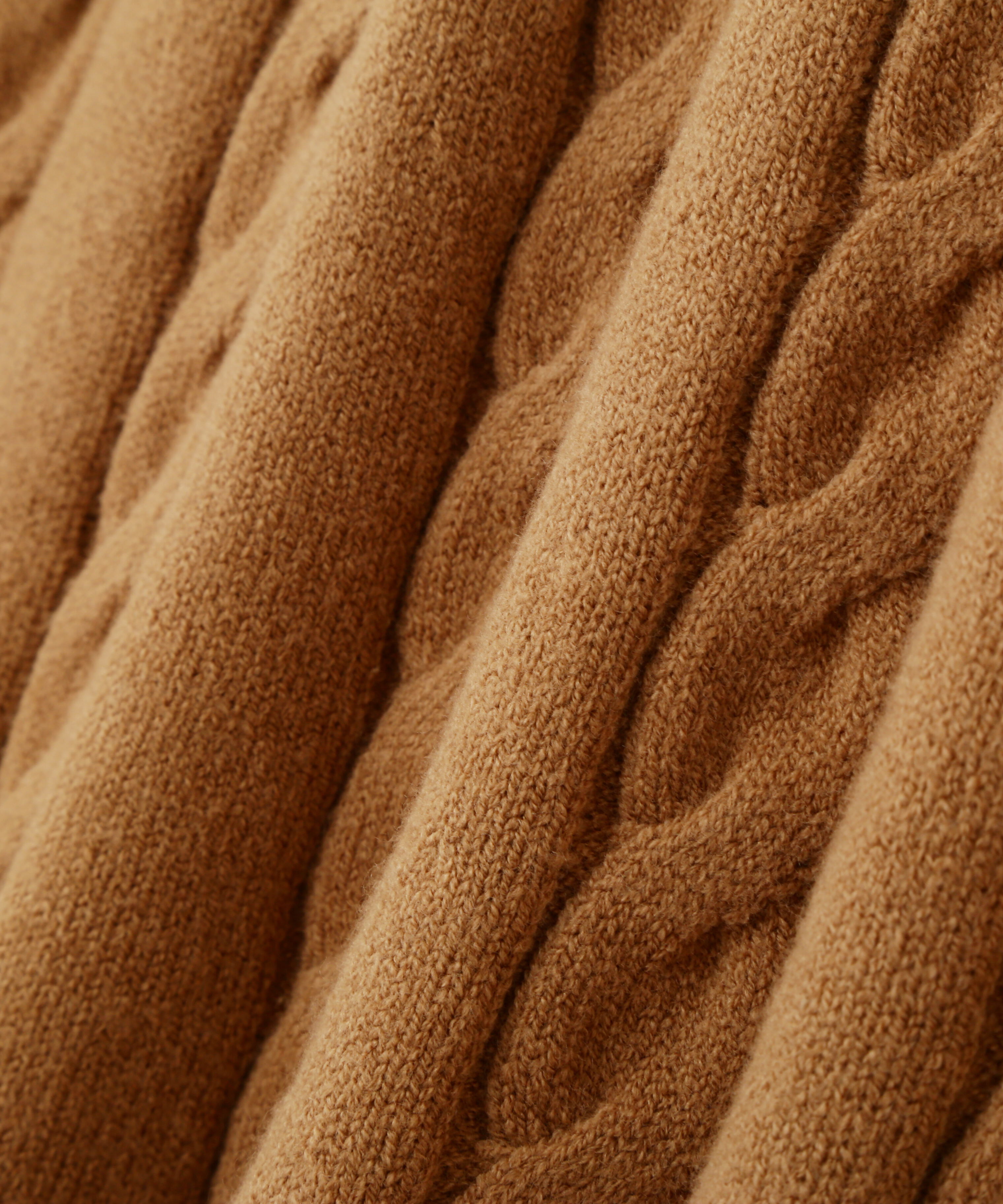  「レイヤード風ケーブルニットミニワンピース」|ワンピース|