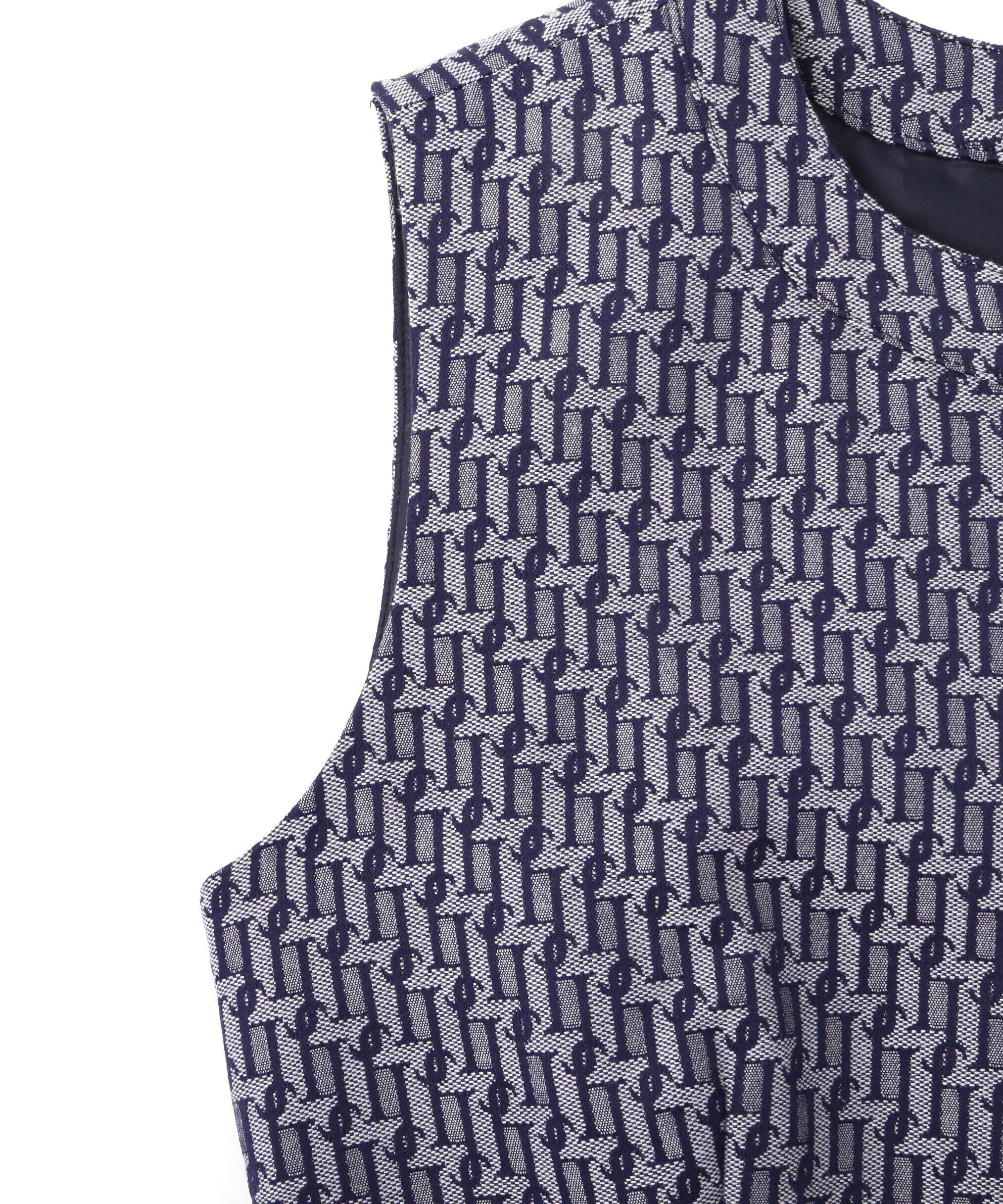  「モノグラムジャガードミニワンピース」|ワンピース|