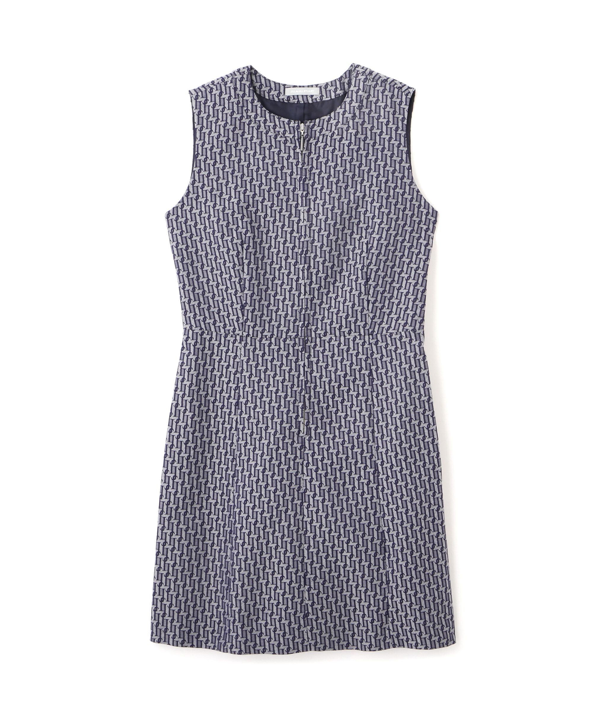  「モノグラムジャガードミニワンピース」|ワンピース|