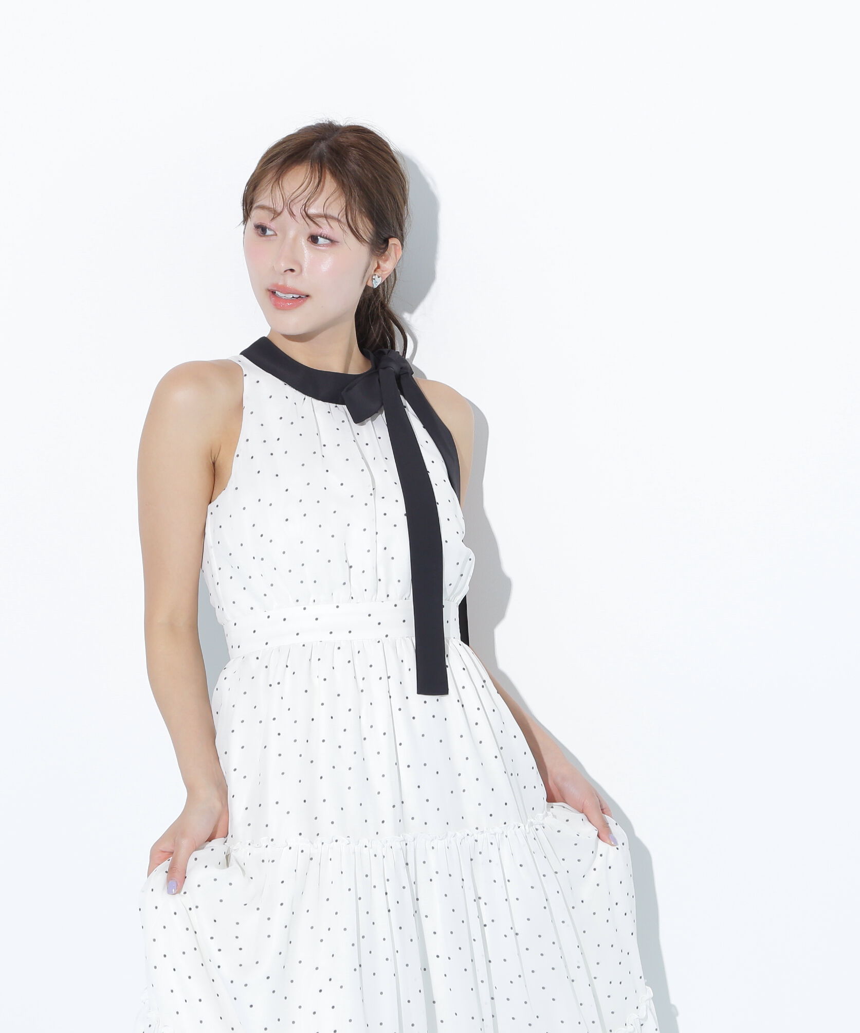  「ホルターネックティアードワンピース」|ワンピース|