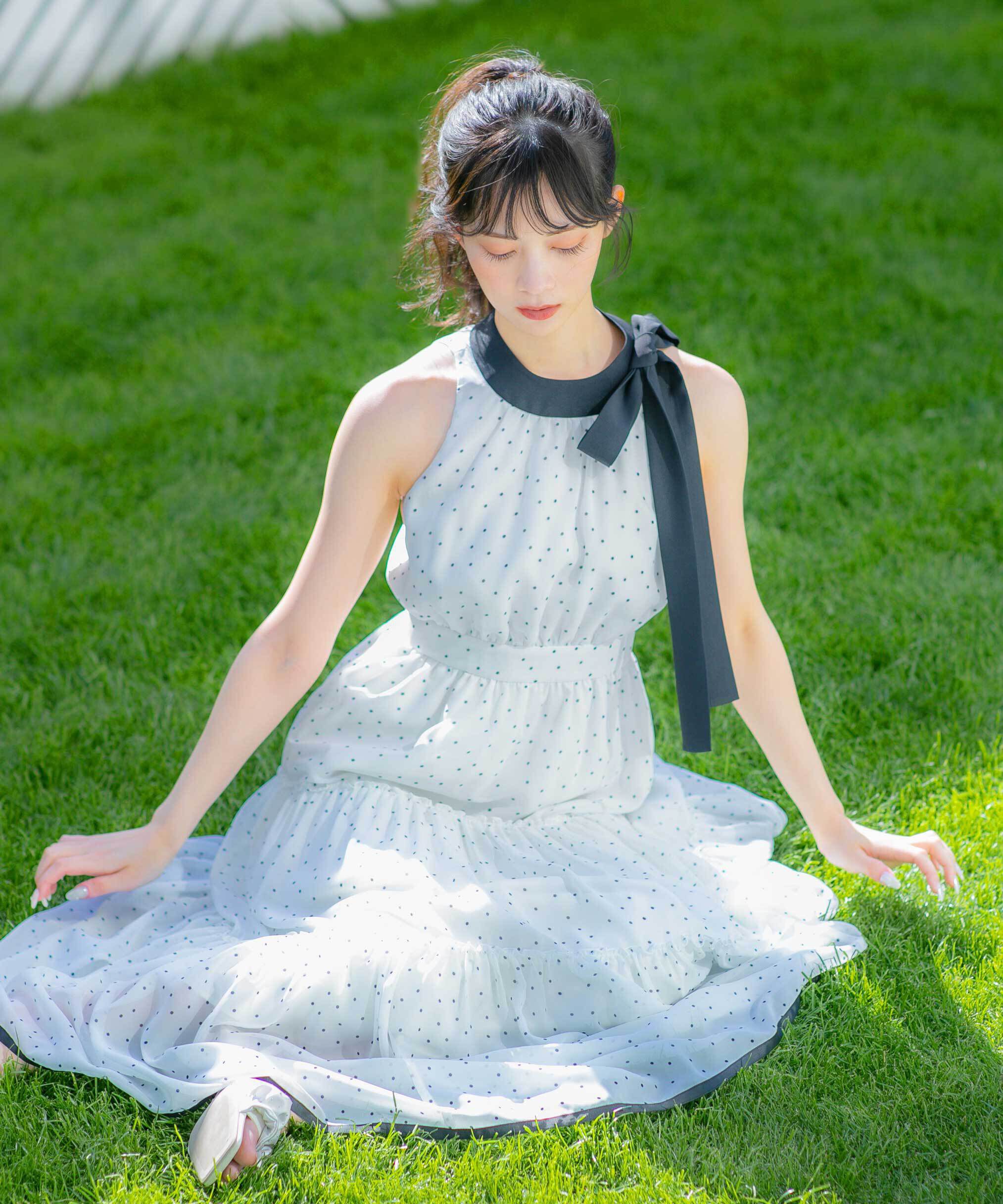  「ホルターネックティアードワンピース」|ワンピース|