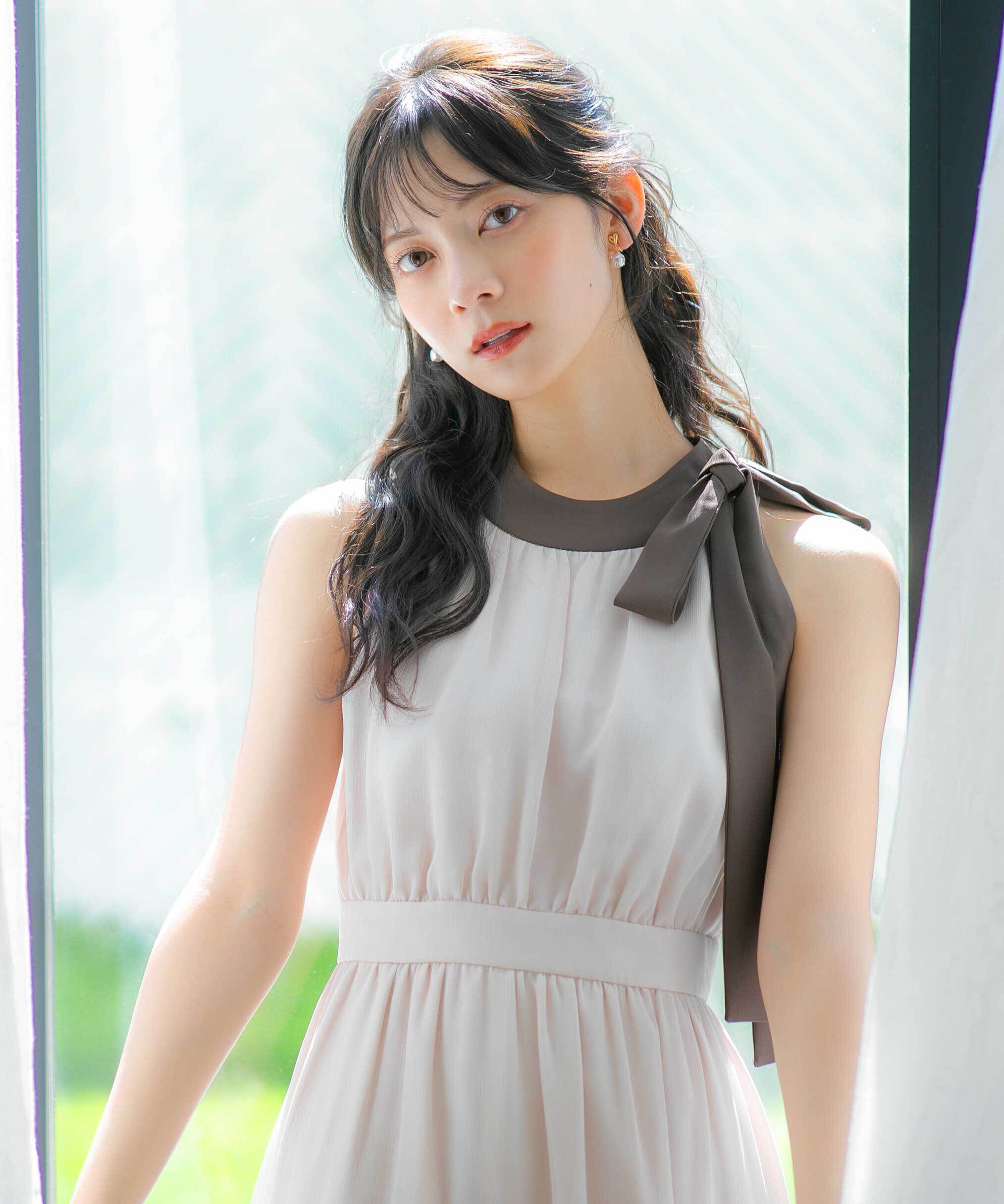  「ホルターネックティアードワンピース」|ワンピース|