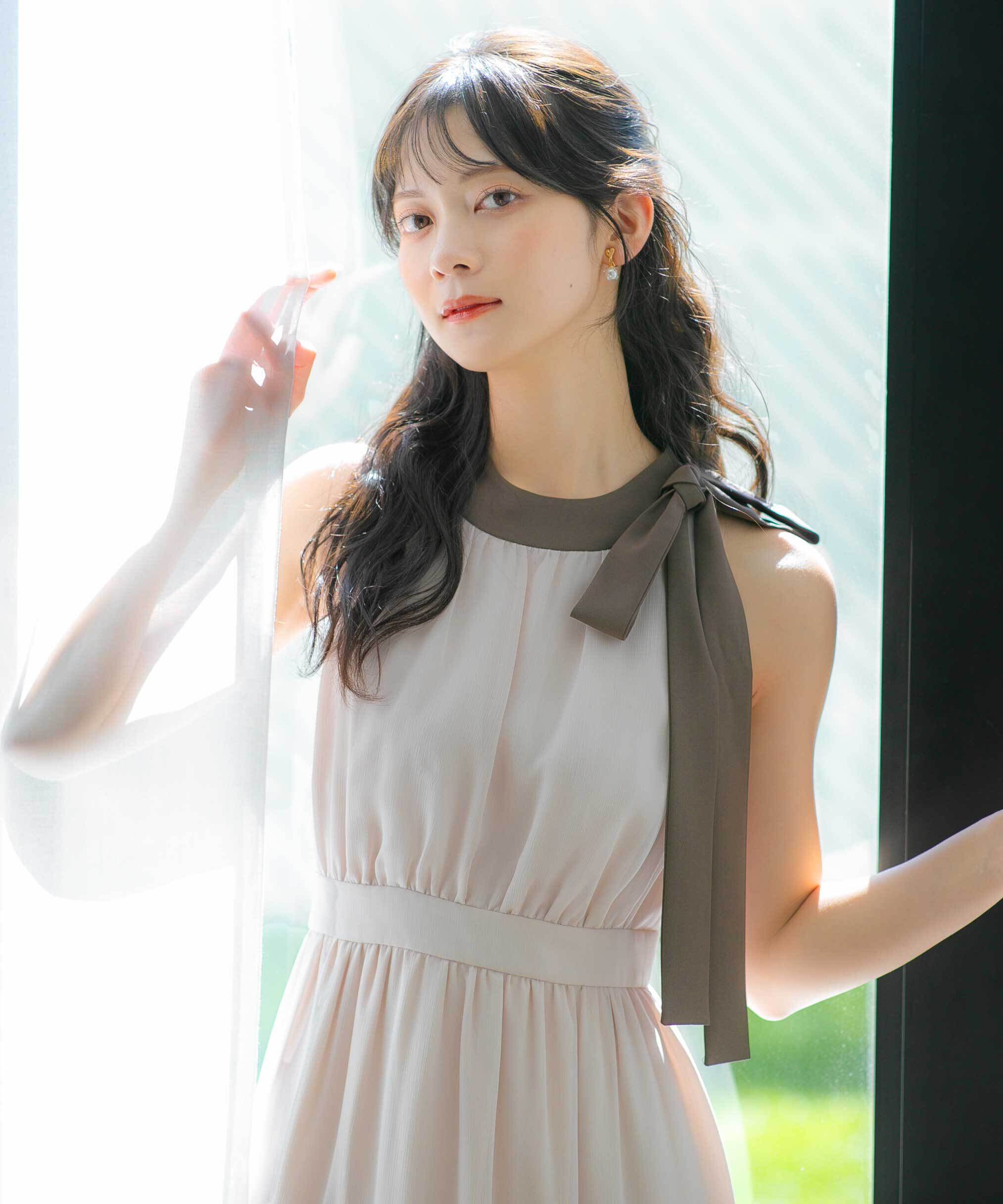  「ホルターネックティアードワンピース」|ワンピース|