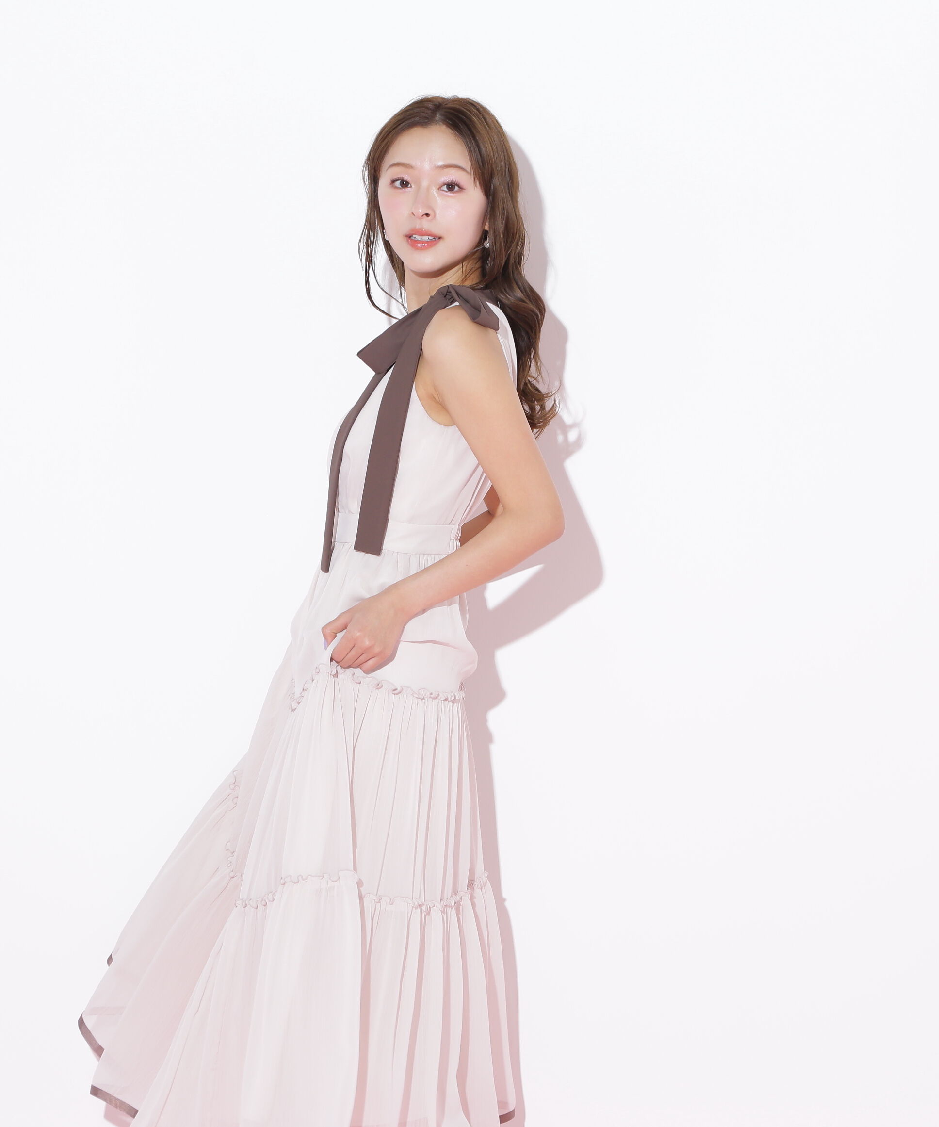  「ホルターネックティアードワンピース」|ワンピース|