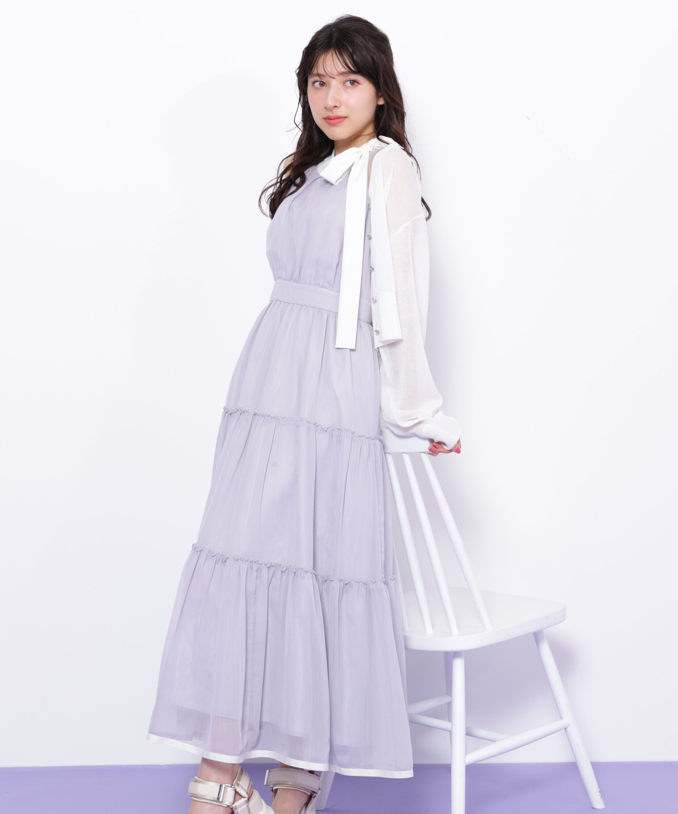  「ホルターネックティアードワンピース」|ワンピース|