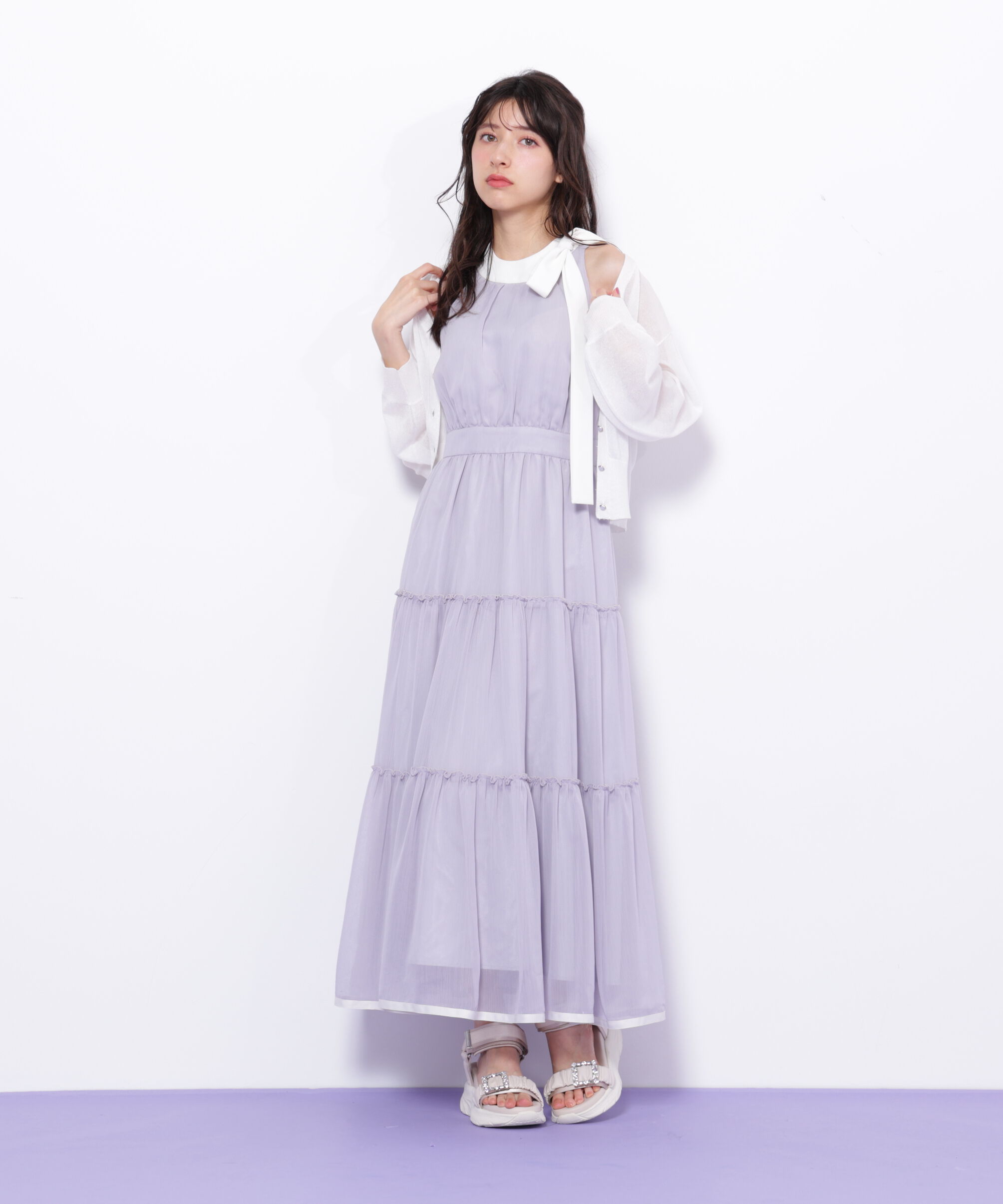  「ホルターネックティアードワンピース」|ワンピース|