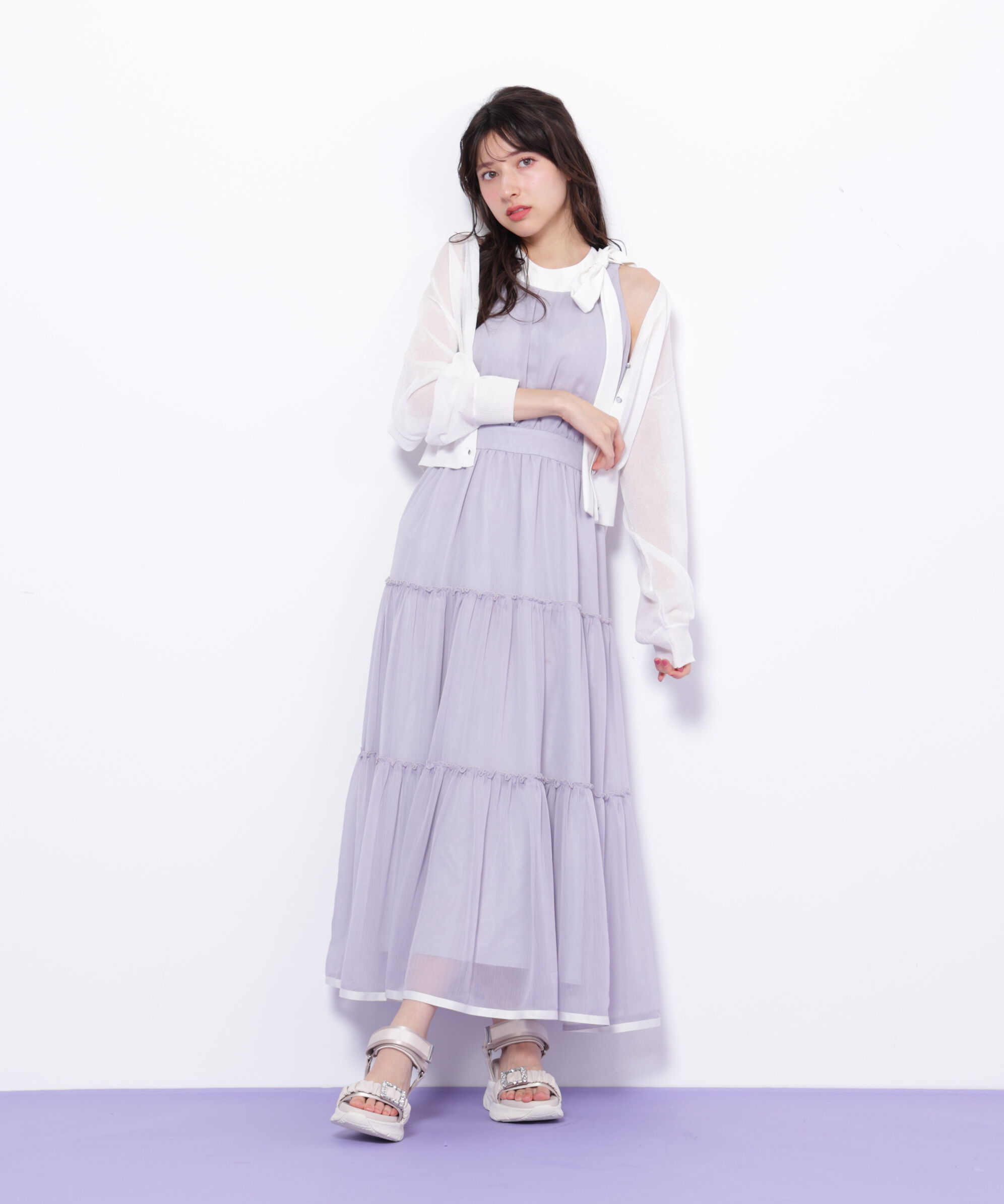  「ホルターネックティアードワンピース」|ワンピース|