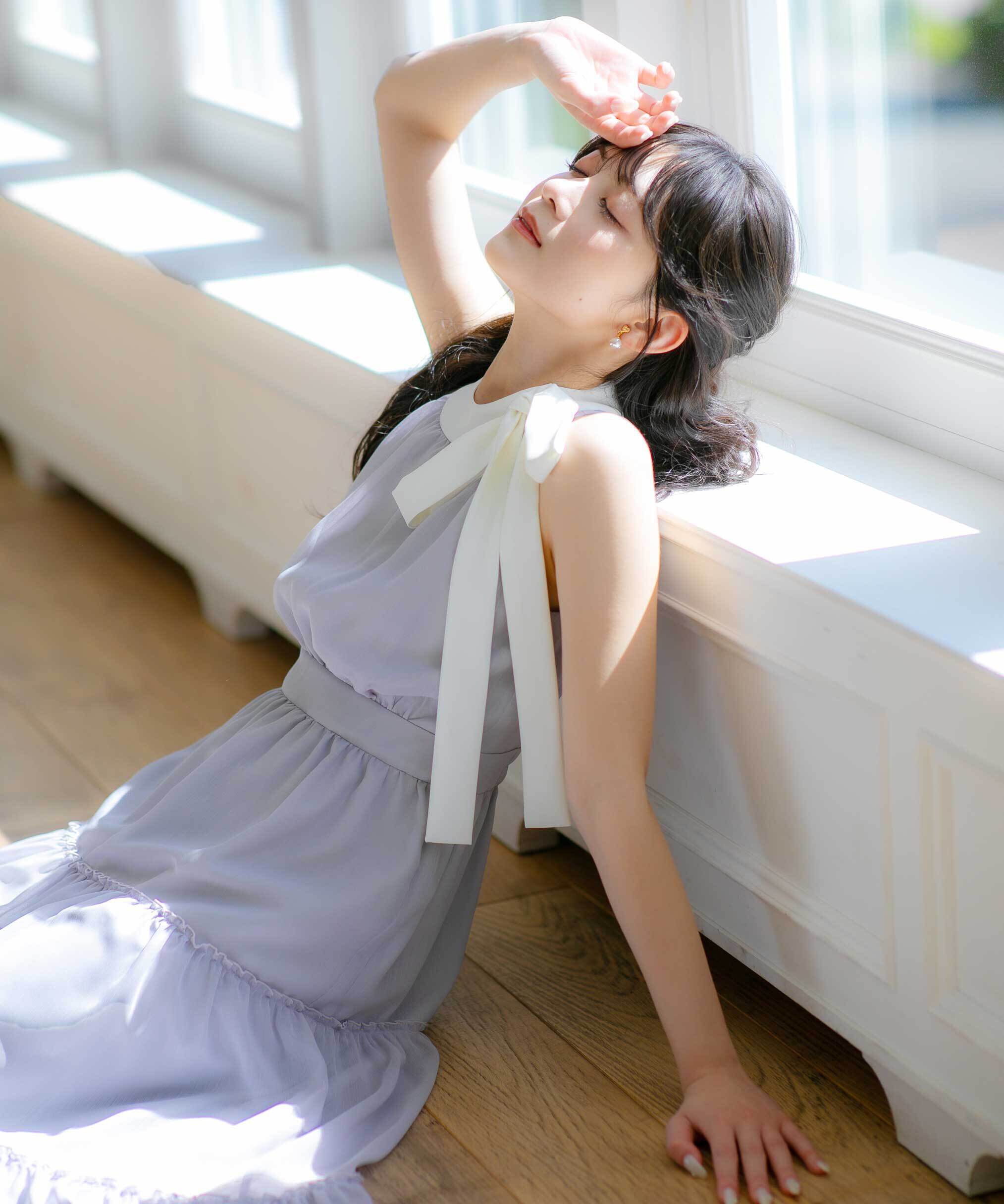  「ホルターネックティアードワンピース」|ワンピース|