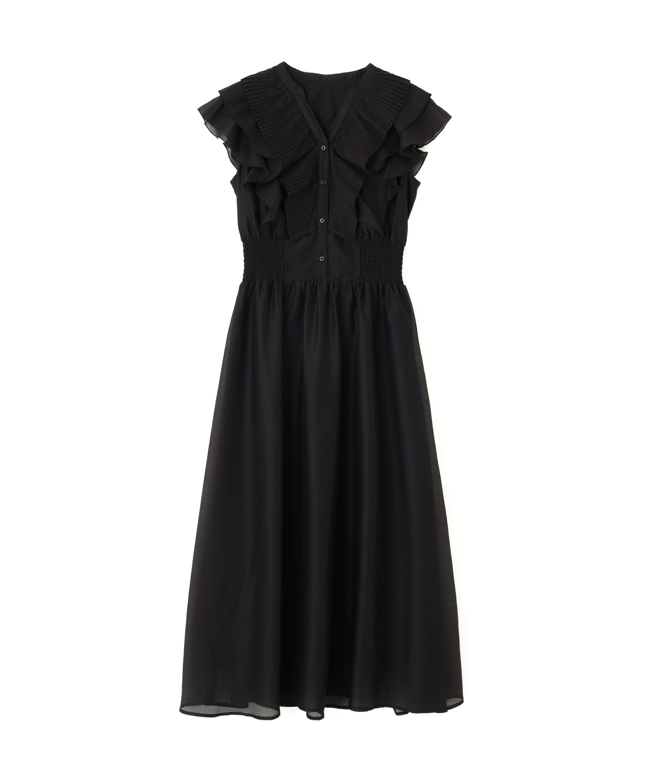  「シアープリーツフリルワンピース」|ワンピース|