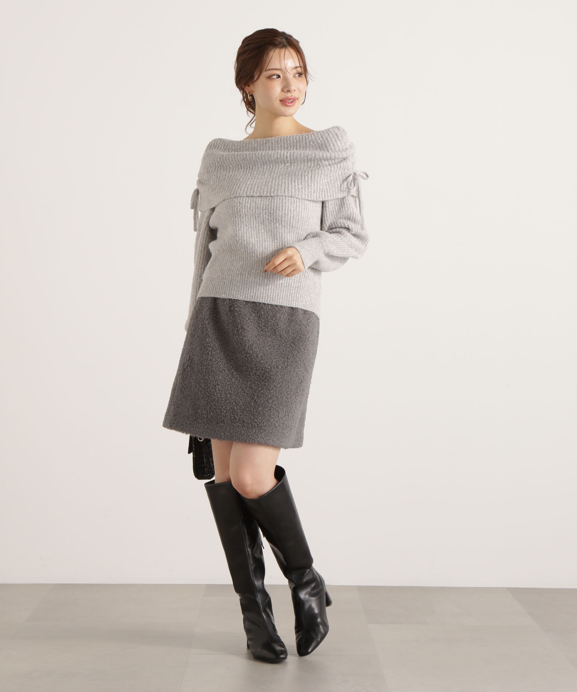 PROPORTION BODY DRESSING「シャギーミニスカート 25AW」|スカート|