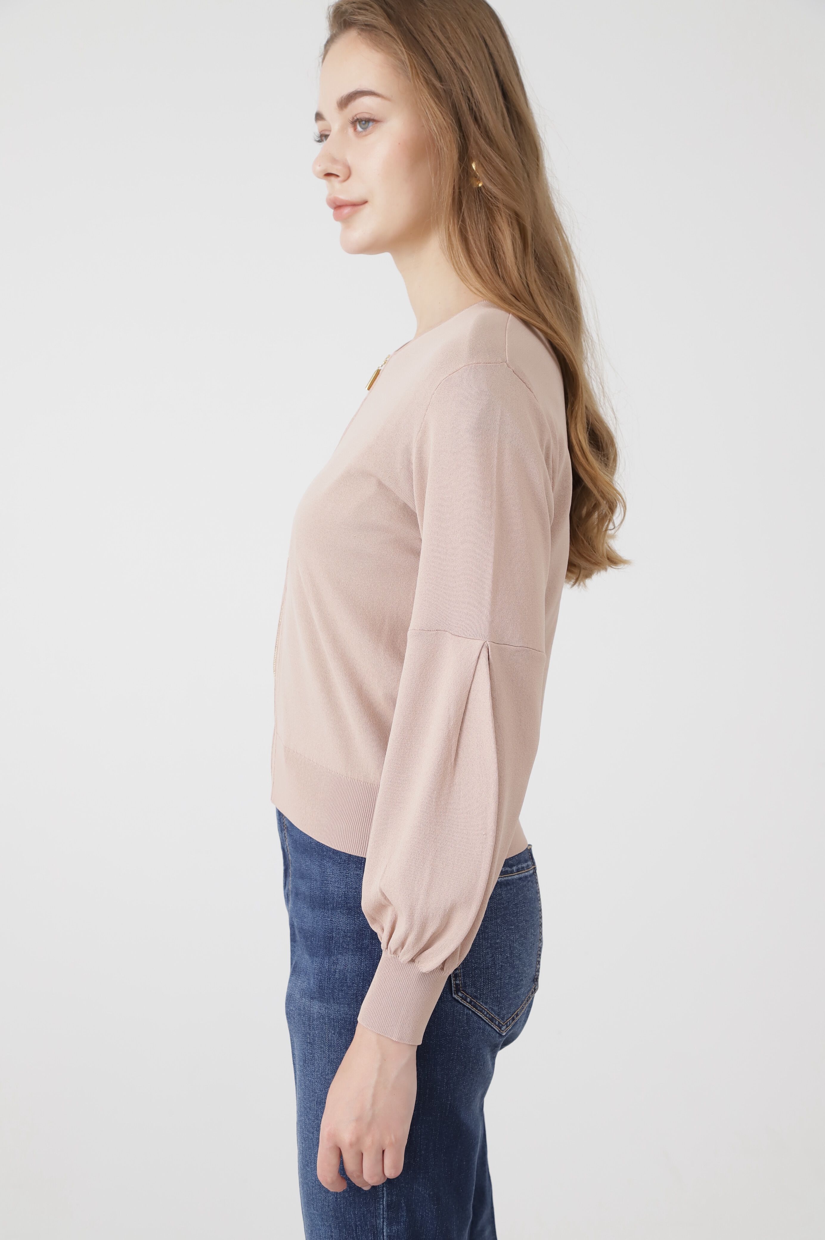  「ジップアップシアーニットブルゾン」|その他|