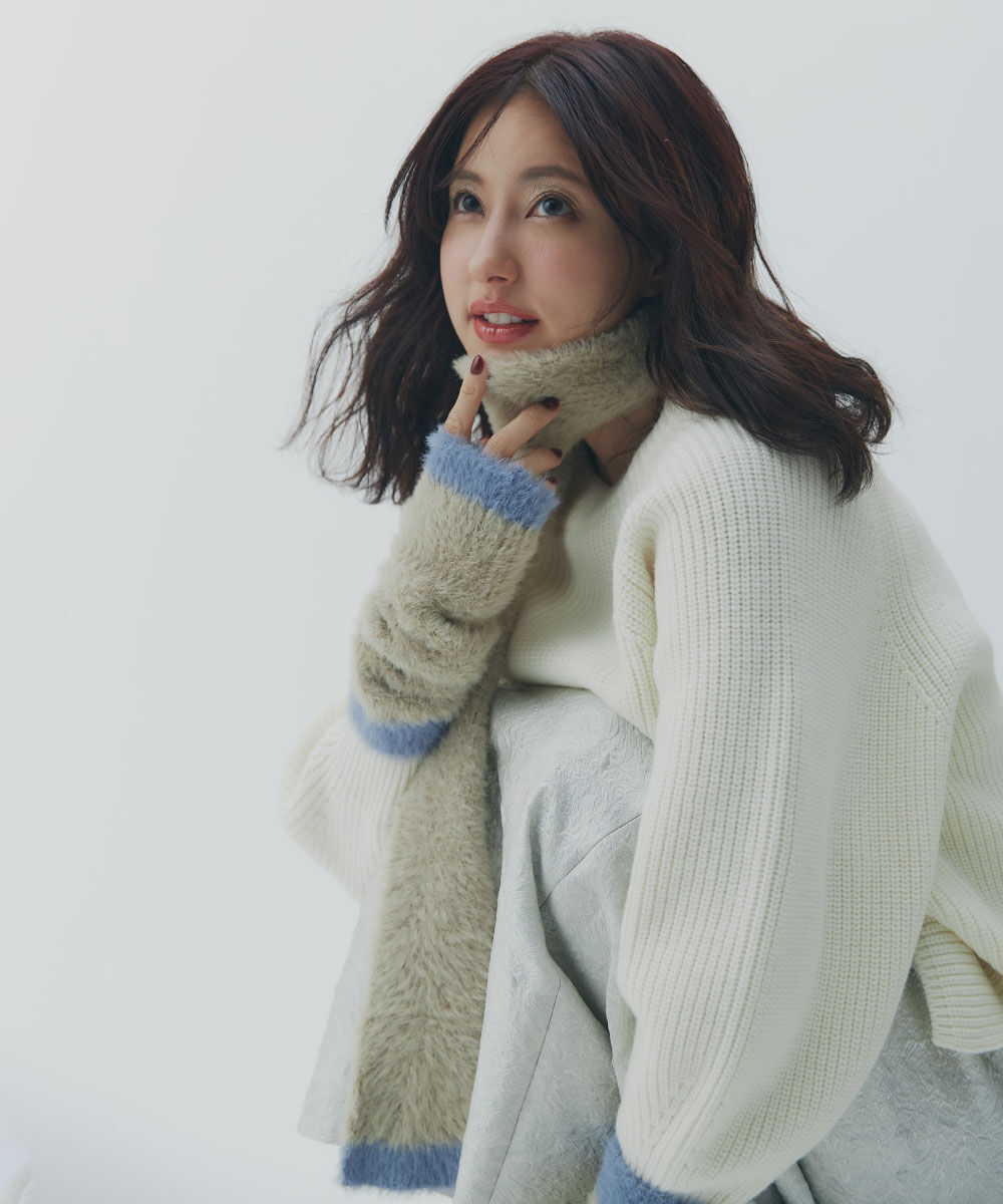  「［WEB限定］ストール＆ハンドウォーマーセット」|バンダナ・スカーフ|ミルクティー6