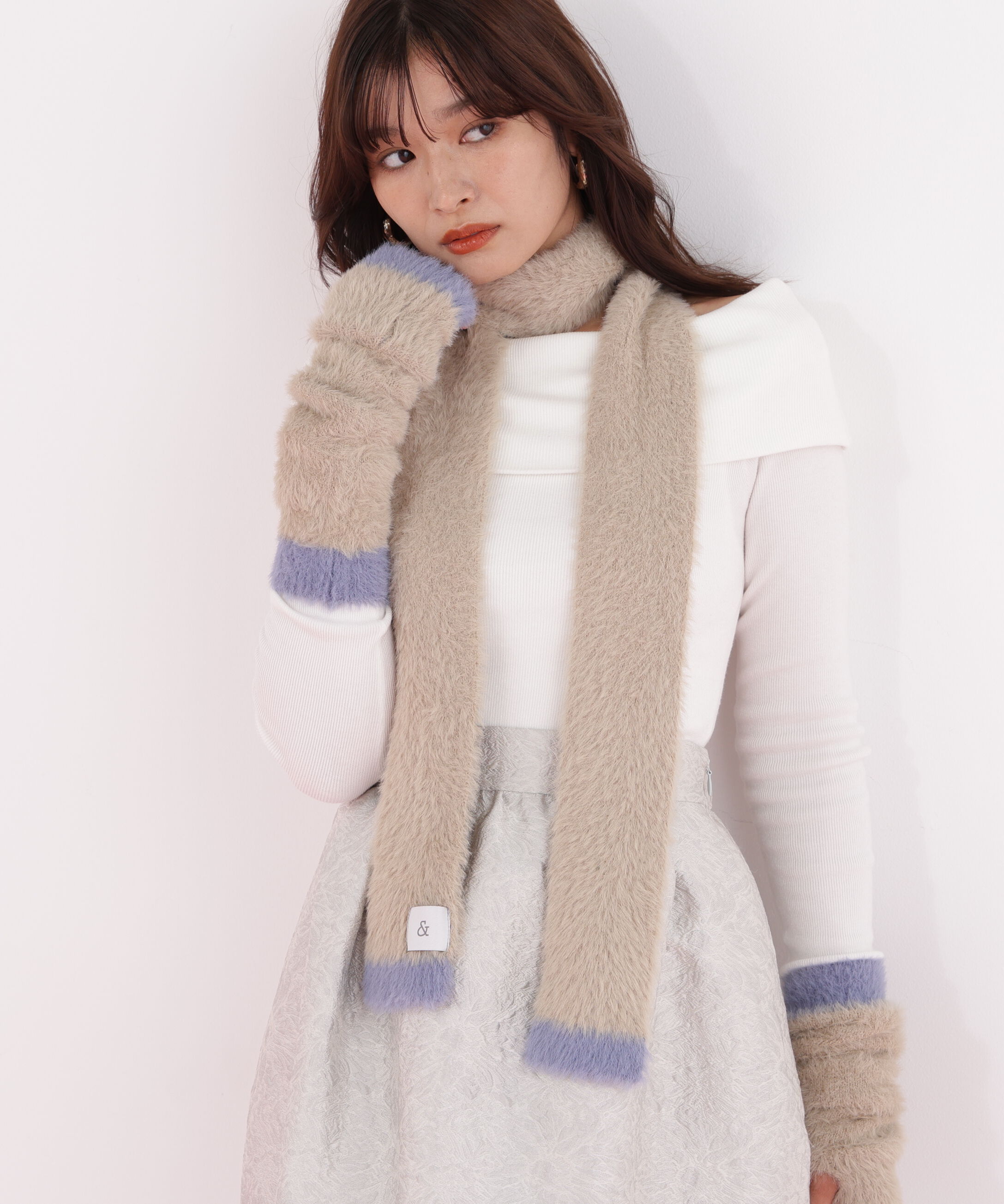  「［WEB限定］ストール＆ハンドウォーマーセット」|バンダナ・スカーフ|