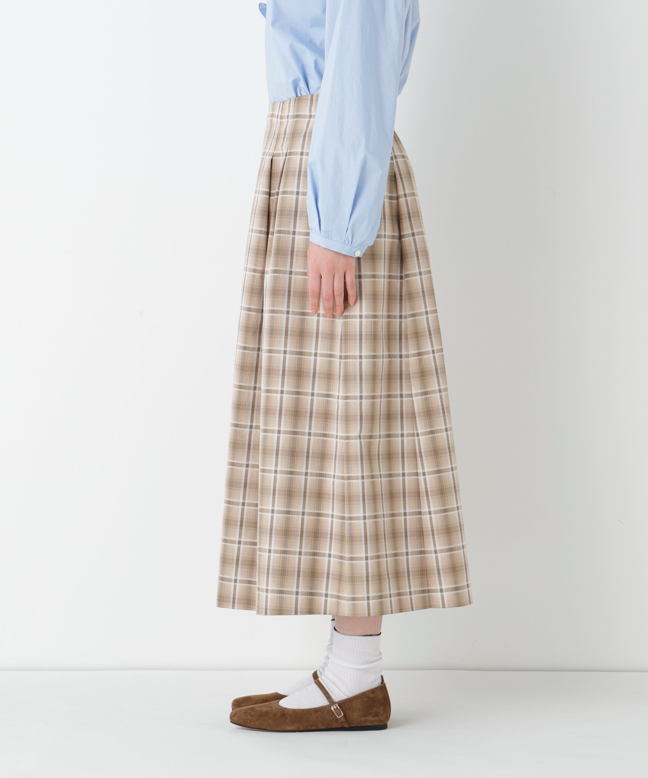  「◆オリジナル先染めチェックタックスカート」|スカート|